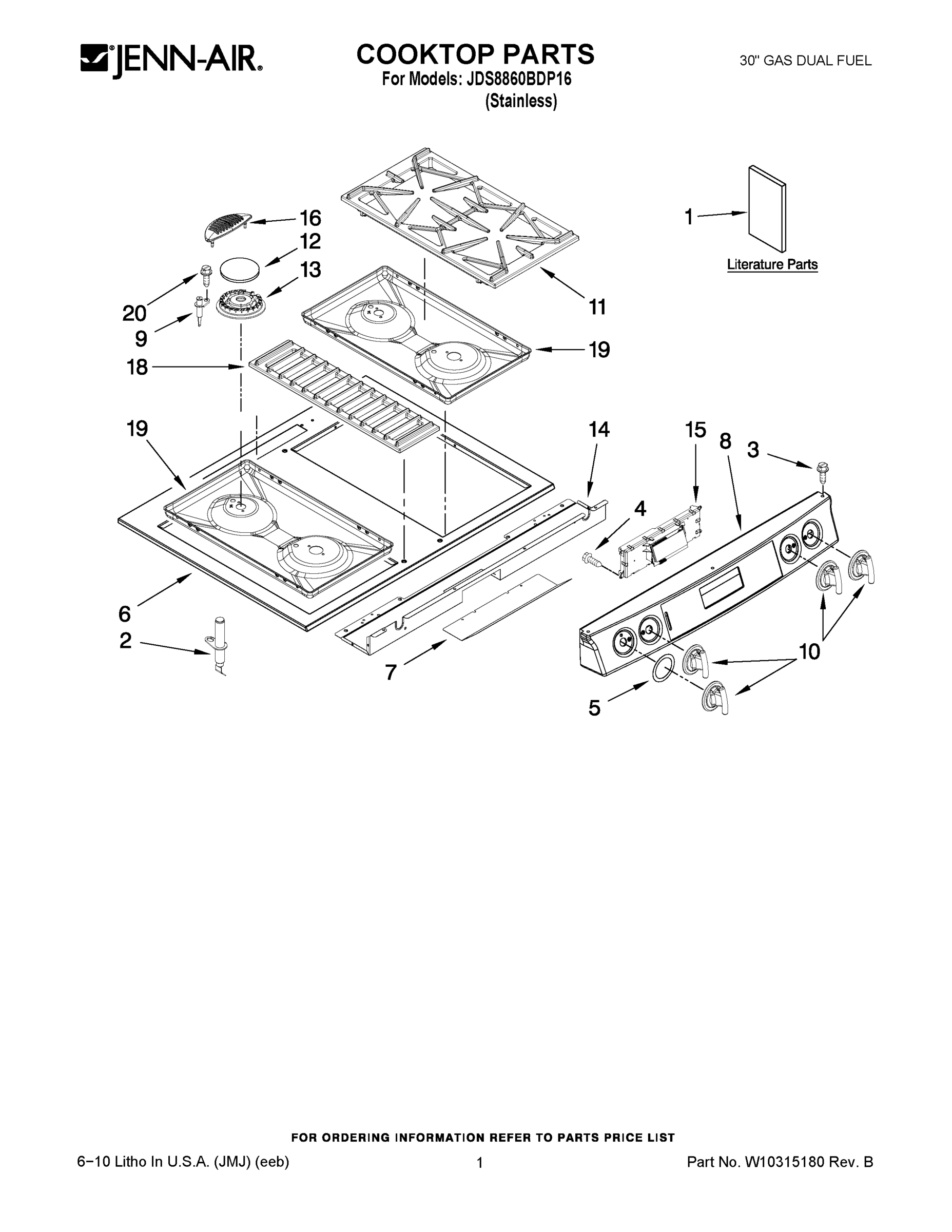 01 - COOKTOP PARTS