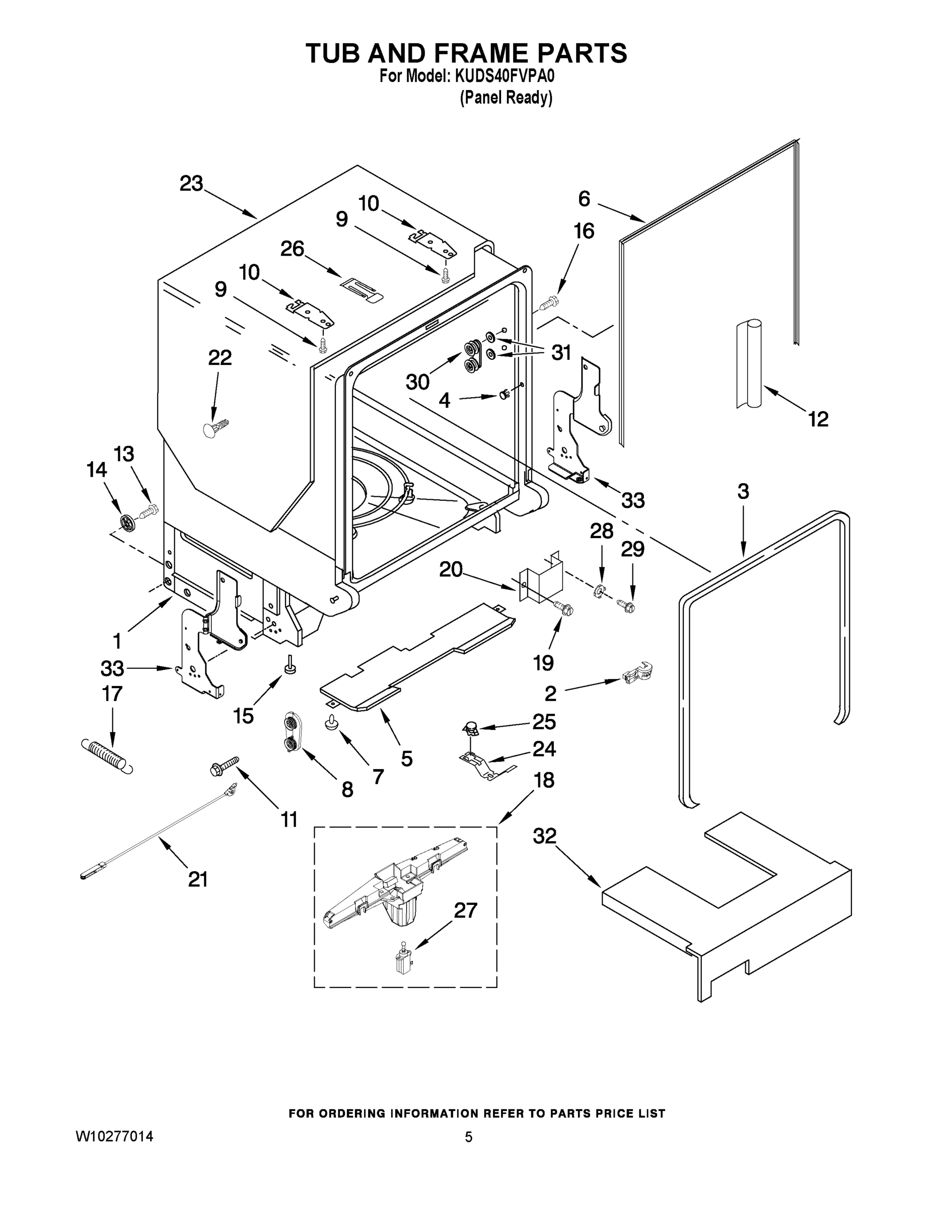 05 - TUB AND FRAME PARTS