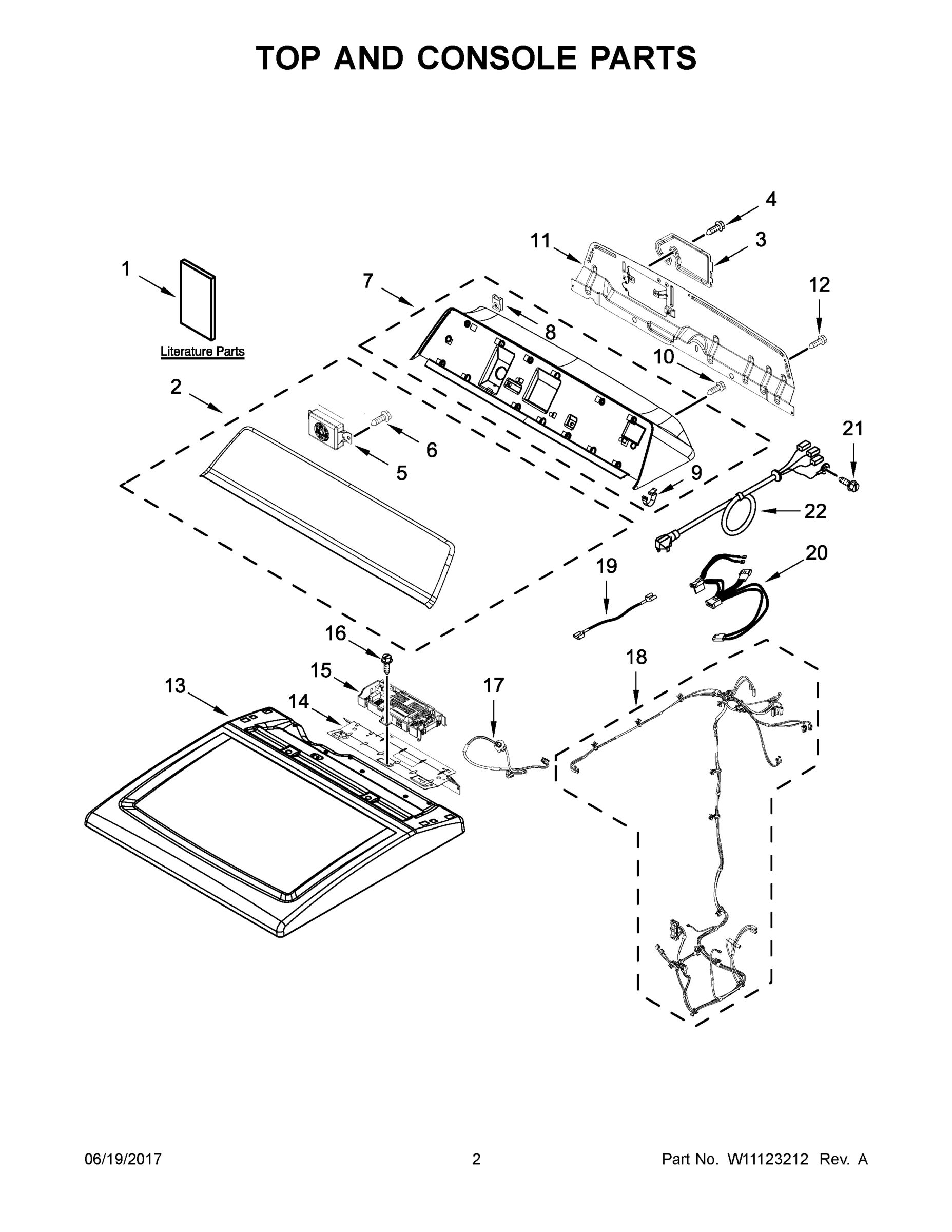 02 - TOP AND CONSOLE PARTS