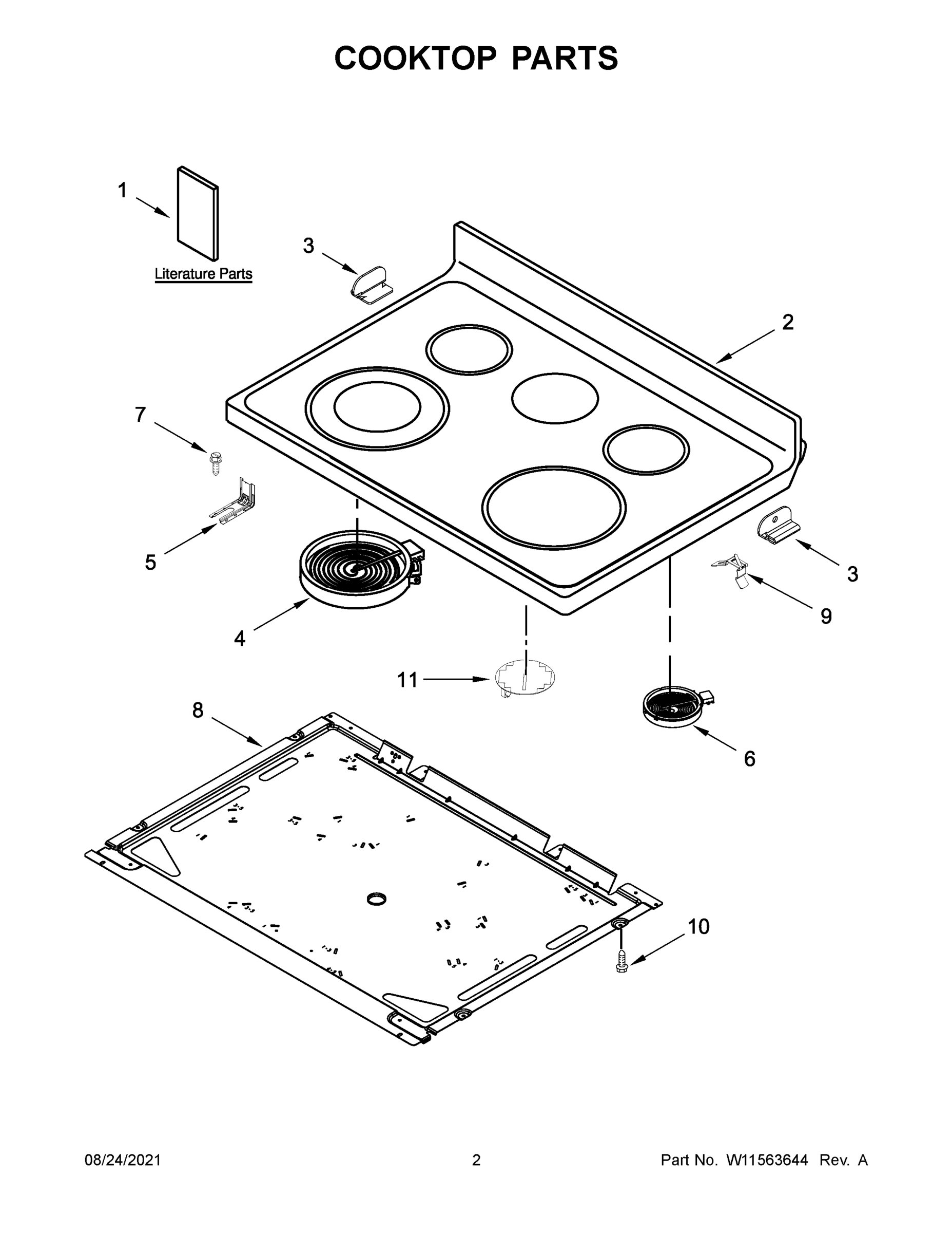 02 - COOKTOP PARTS