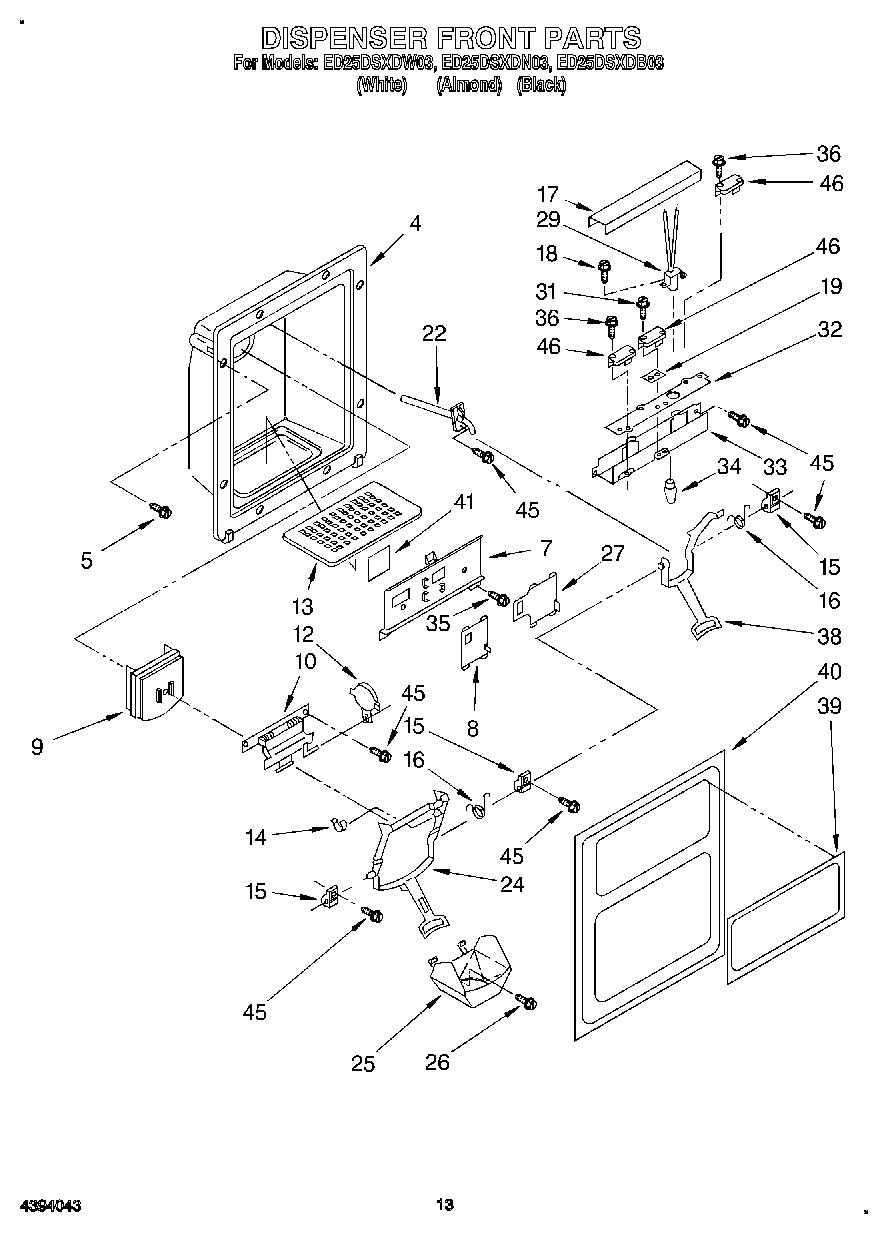 08 - DISPENSER FRONT