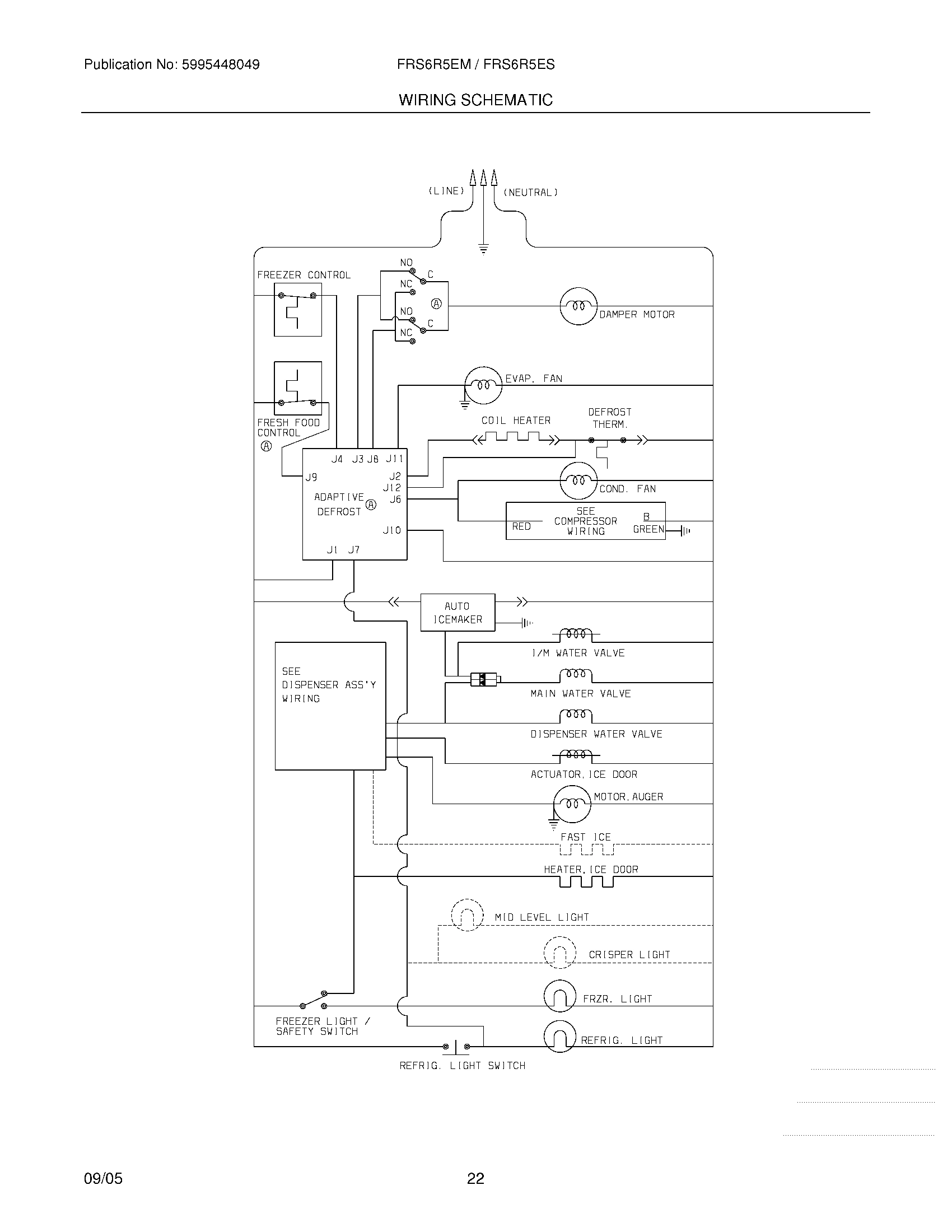 22 - WIRING SCHEMATIC