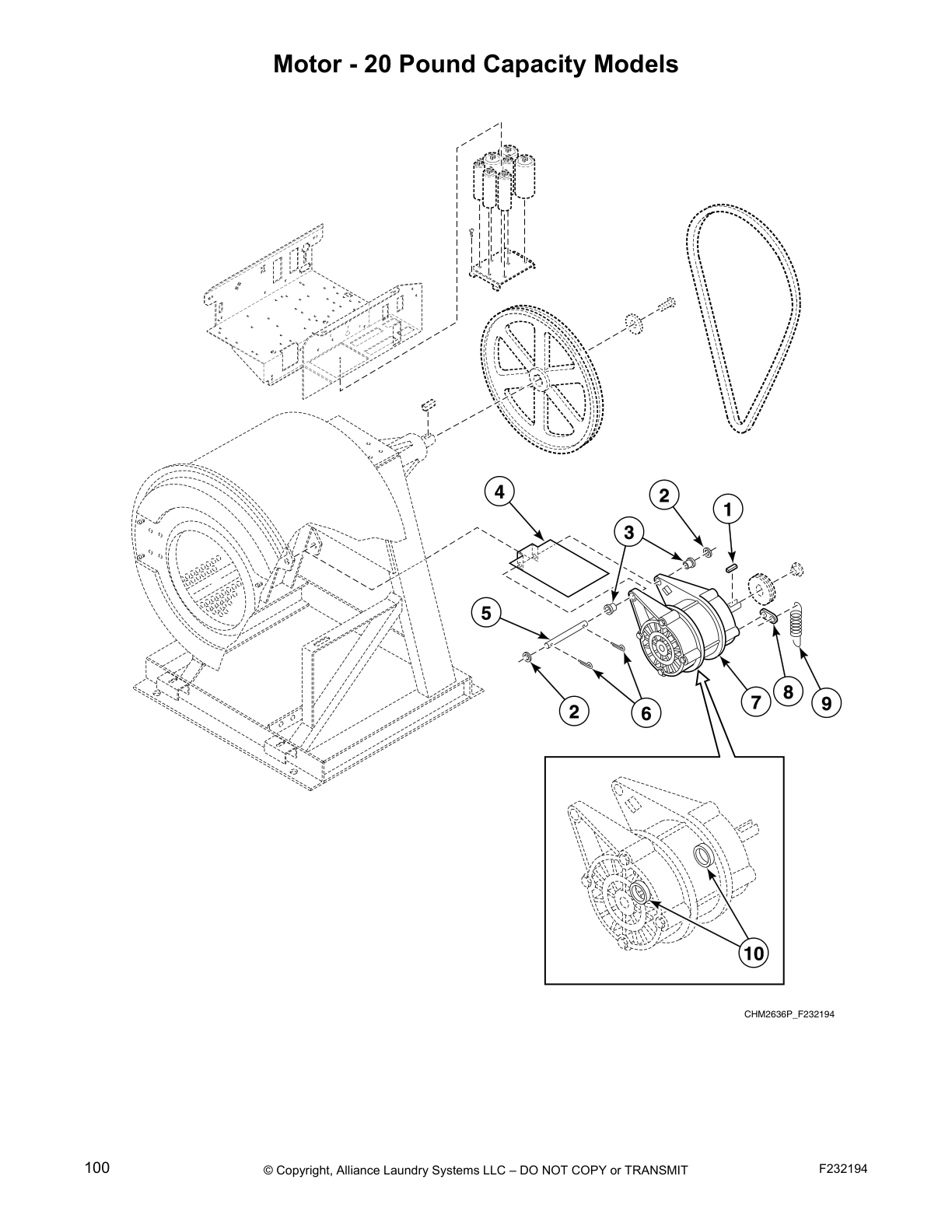 Motor - 20 Pound Capacity Models