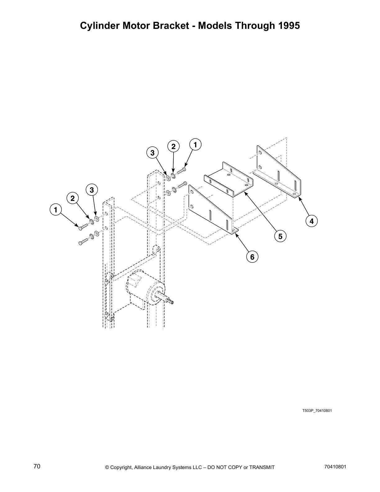 Cylinder Motor Bracket - Models Through 1995