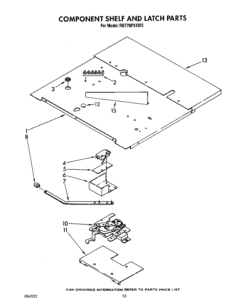 07 - COMPONENT SHELF AND LATCH