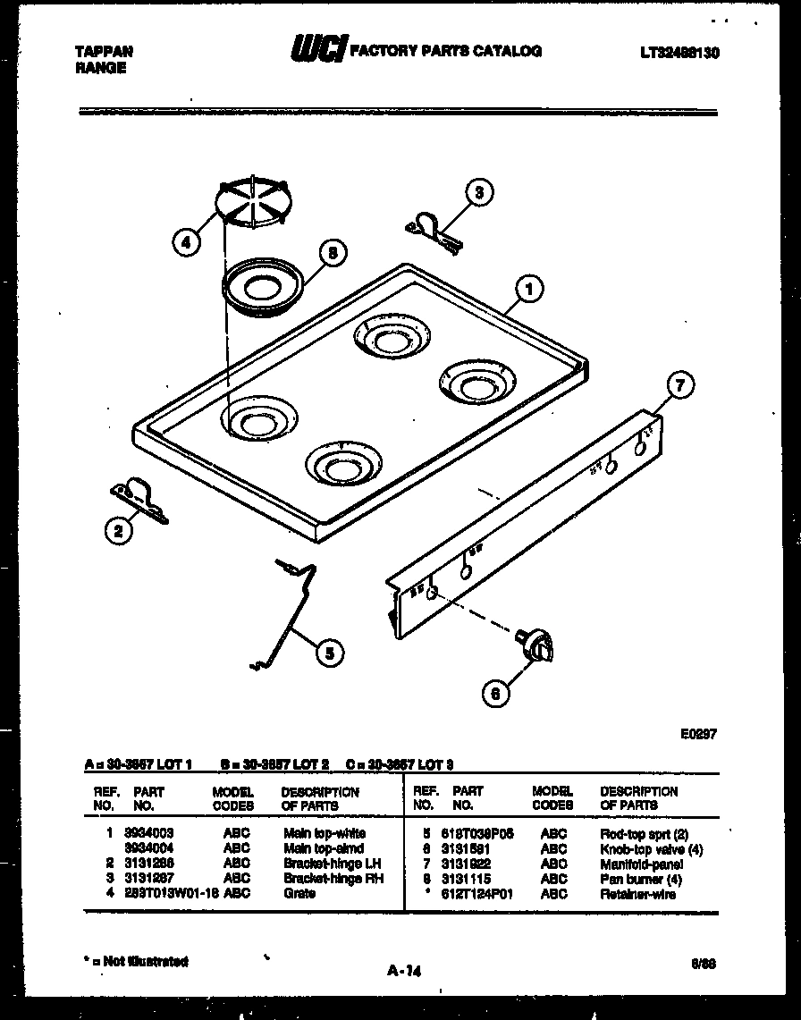 03 - COOKTOP PARTS