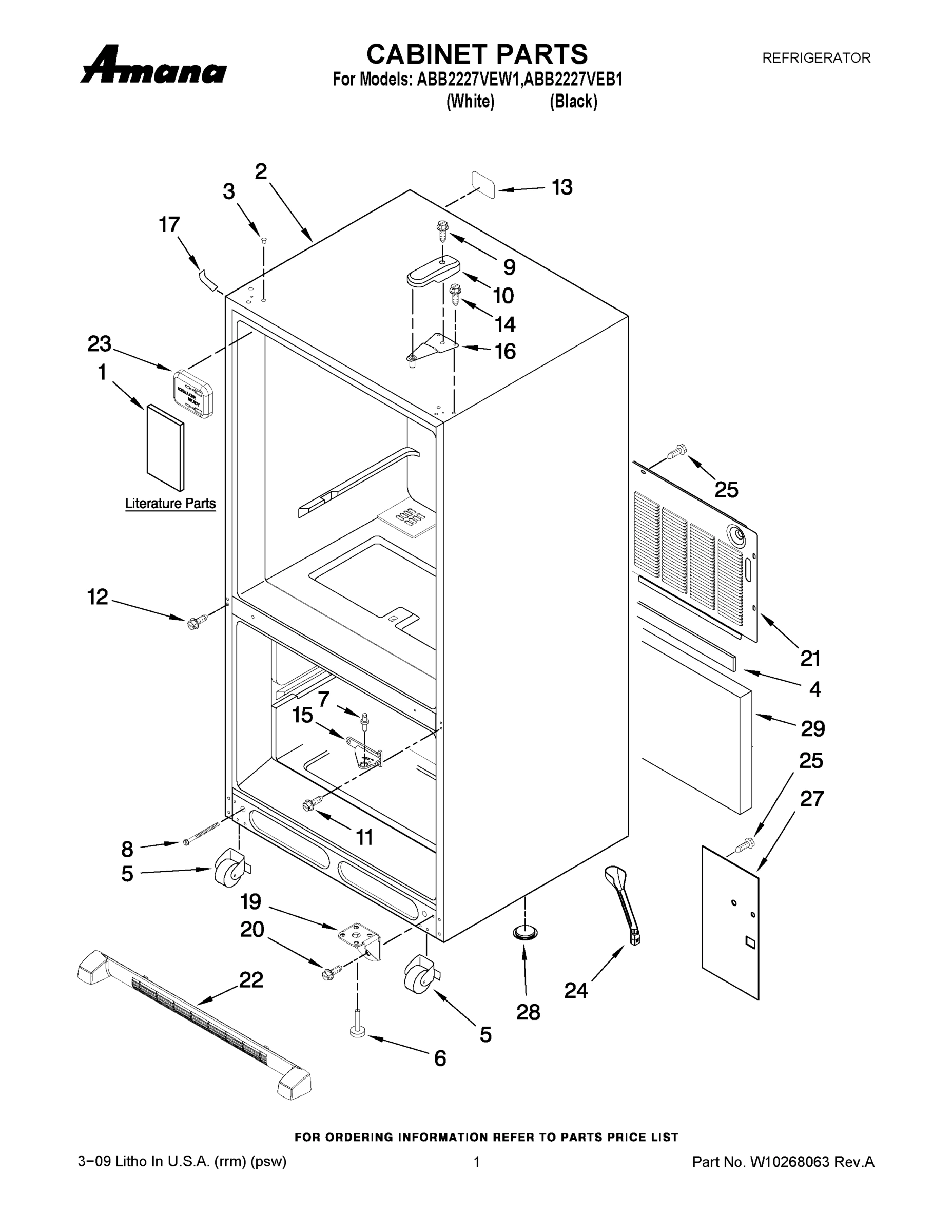 01 - CABINET PARTS