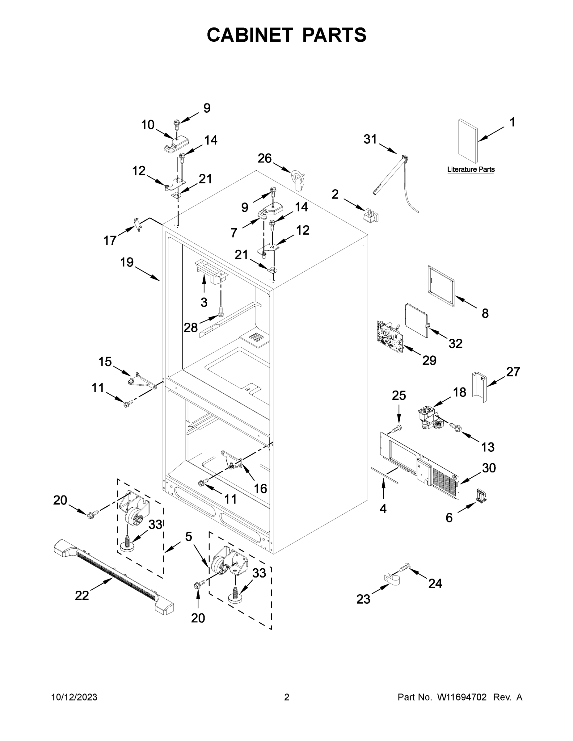 02 - CABINET PARTS