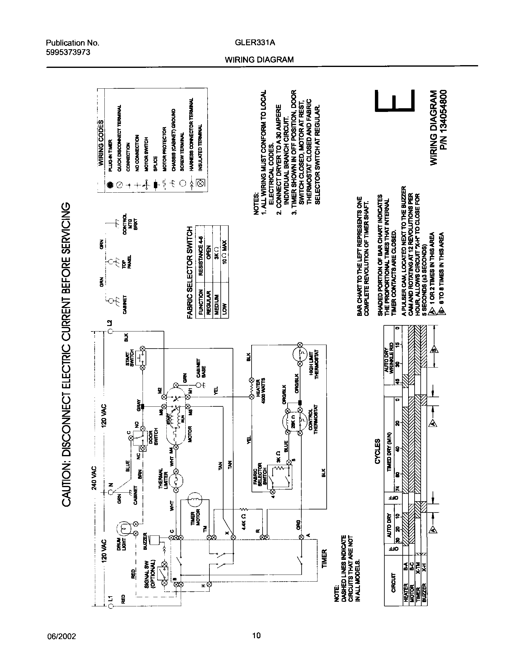 10 - 134054800 WIRING DIAGRAM