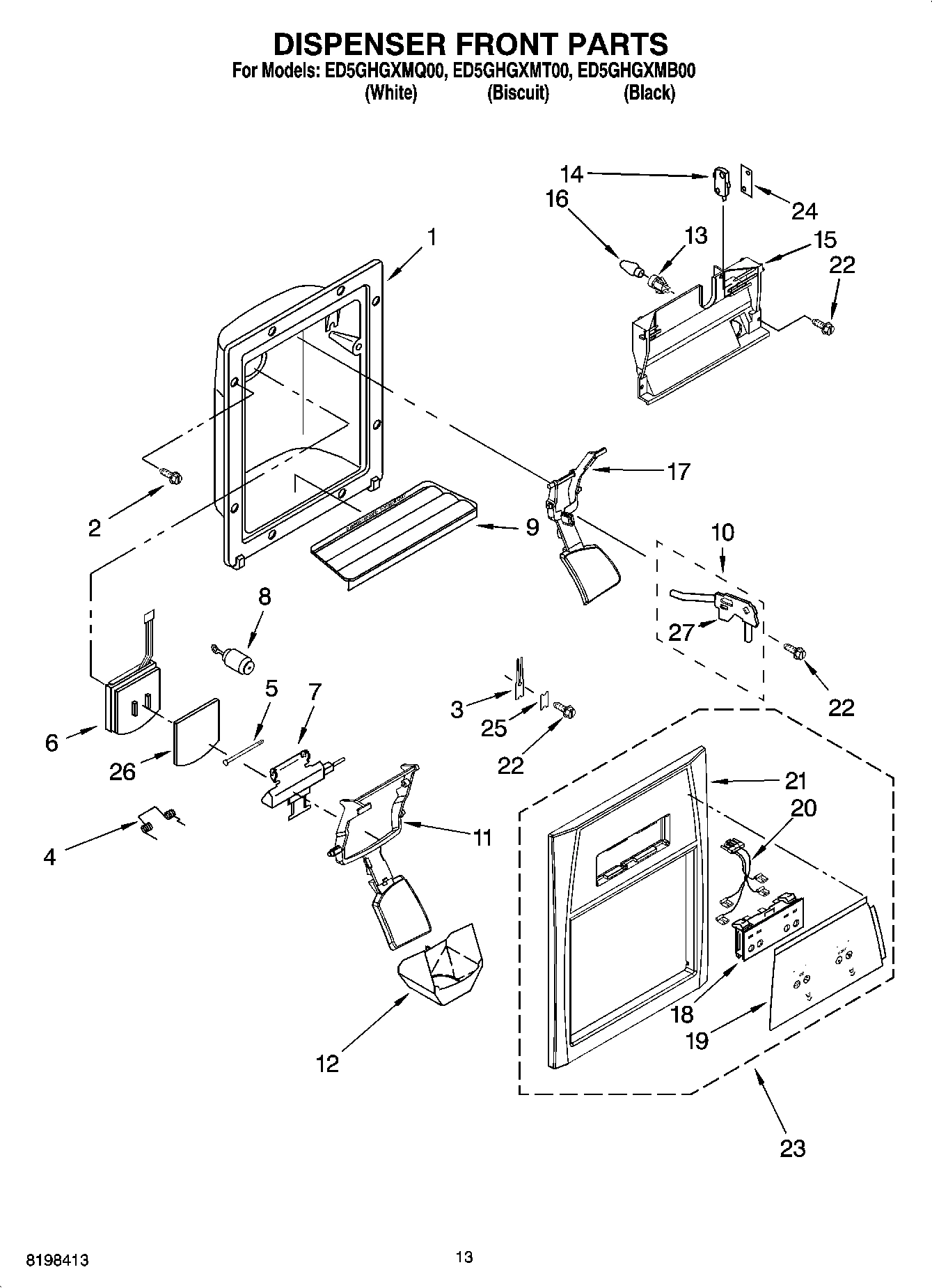 08 - DISPENSER FRONT PARTS