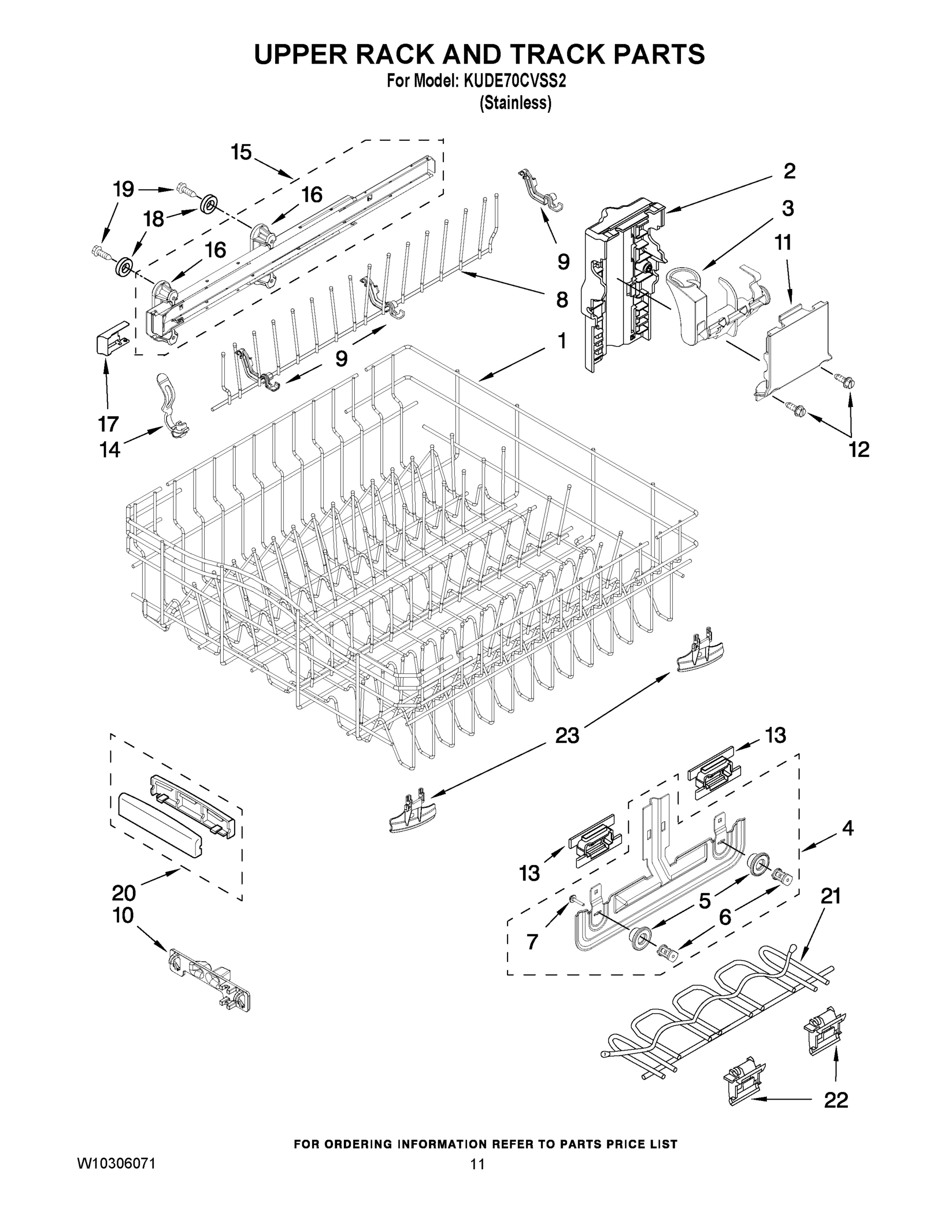 09 - UPPER RACK AND TRACK PARTS