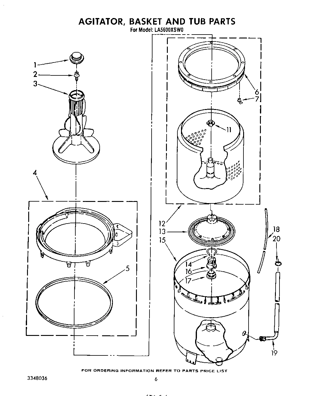 04 - AGITATOR, BASKET AND TUB