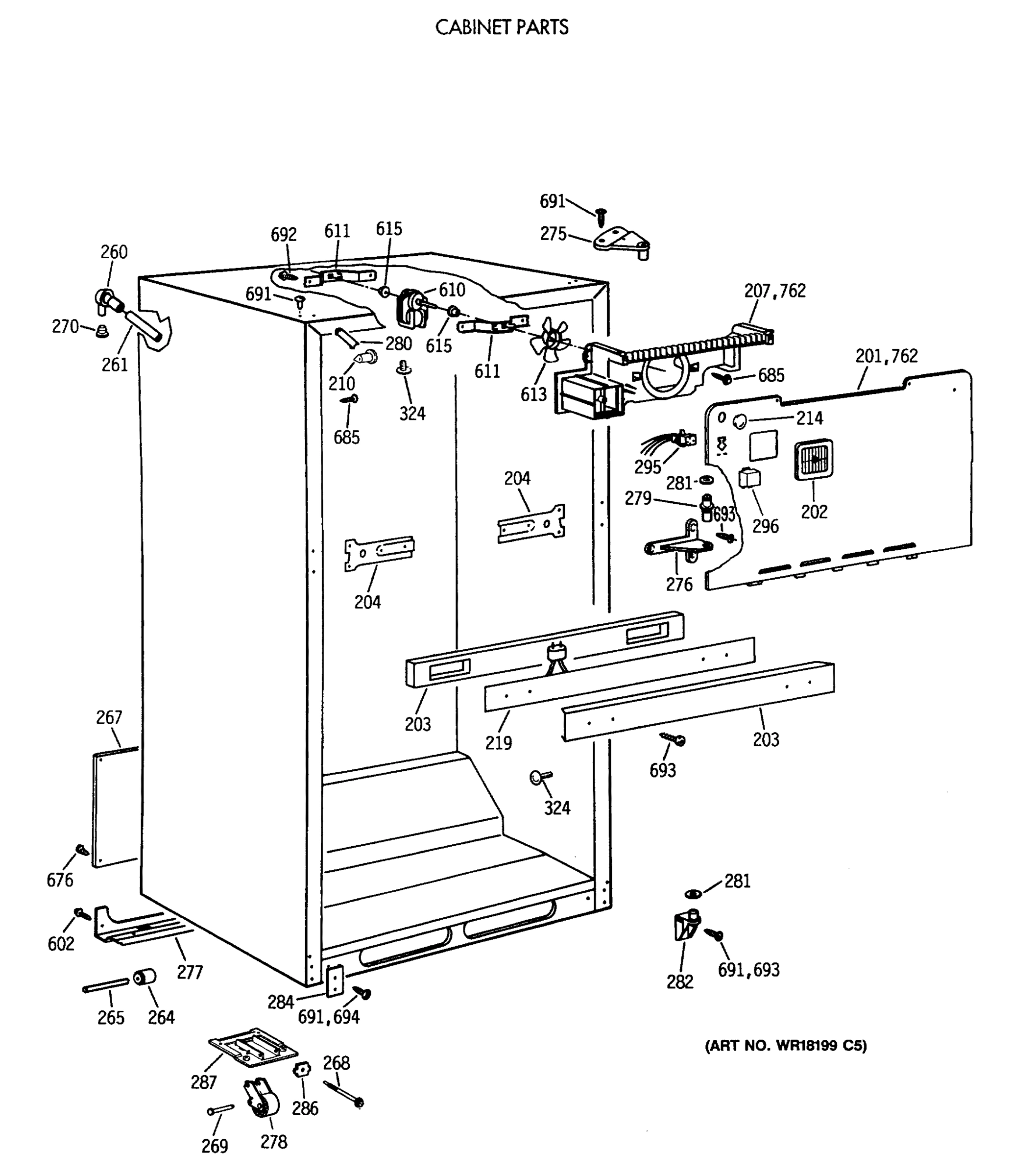 CABINET PARTS