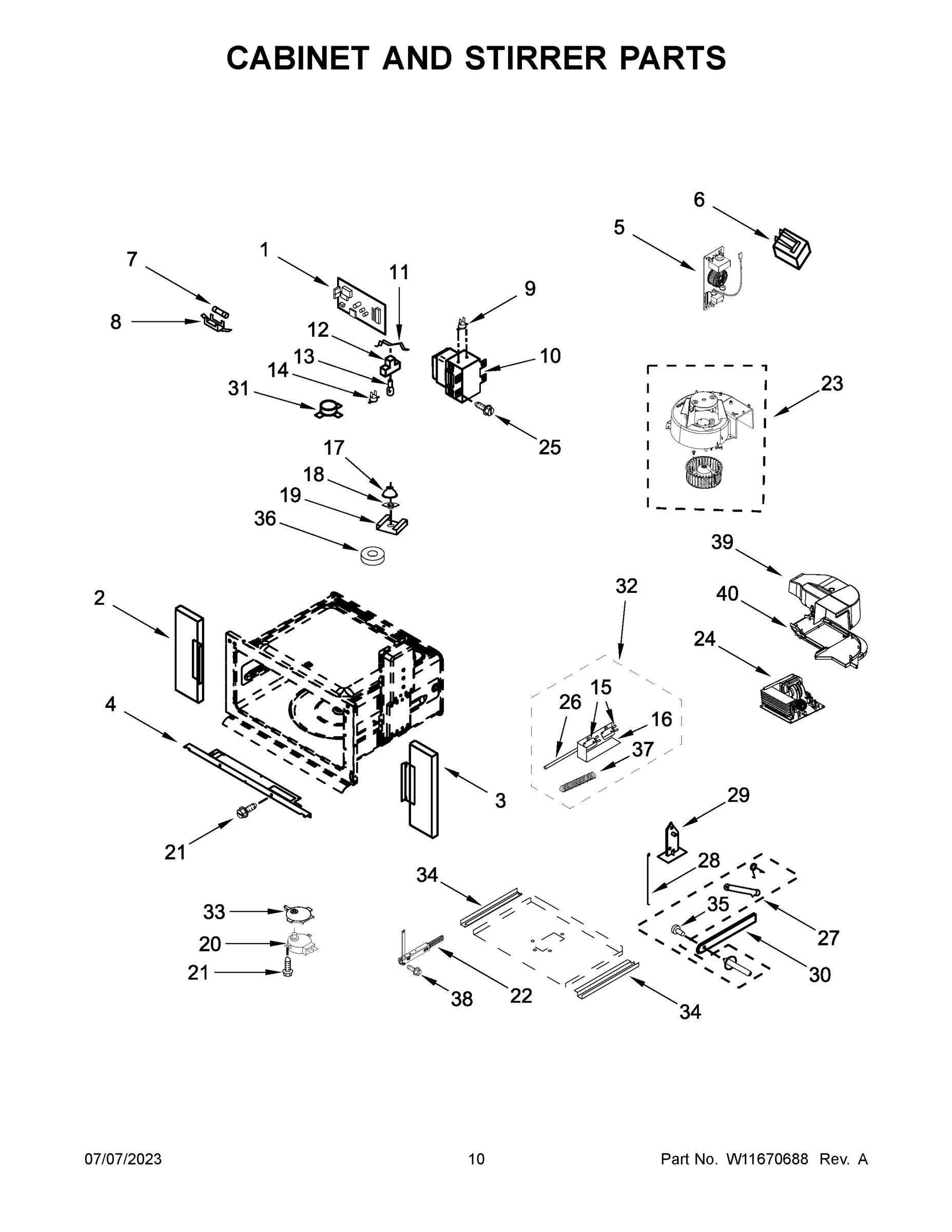 06 - CABINET AND STIRRER PARTS