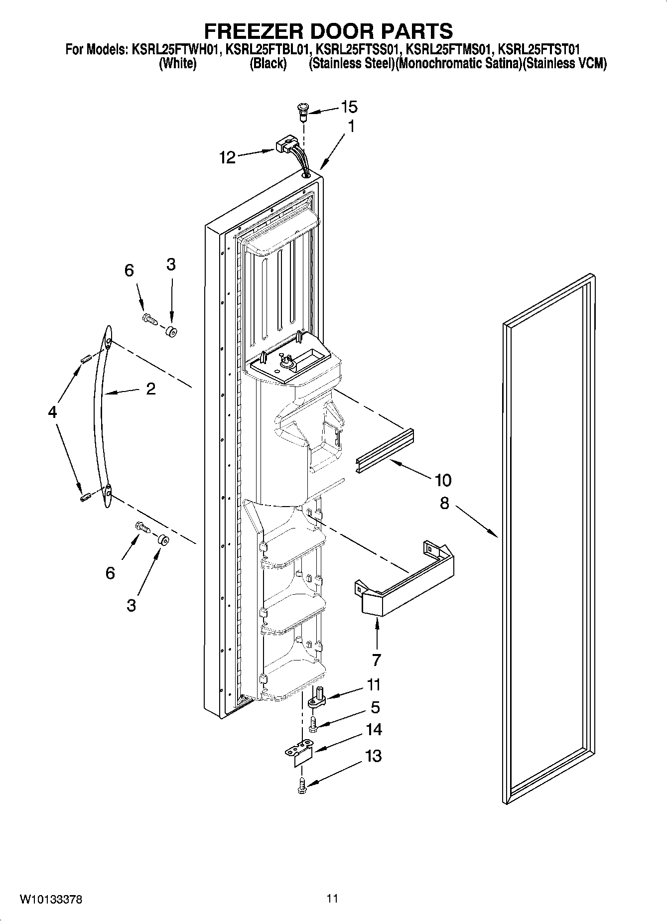 07 - FREEZER DOOR PARTS