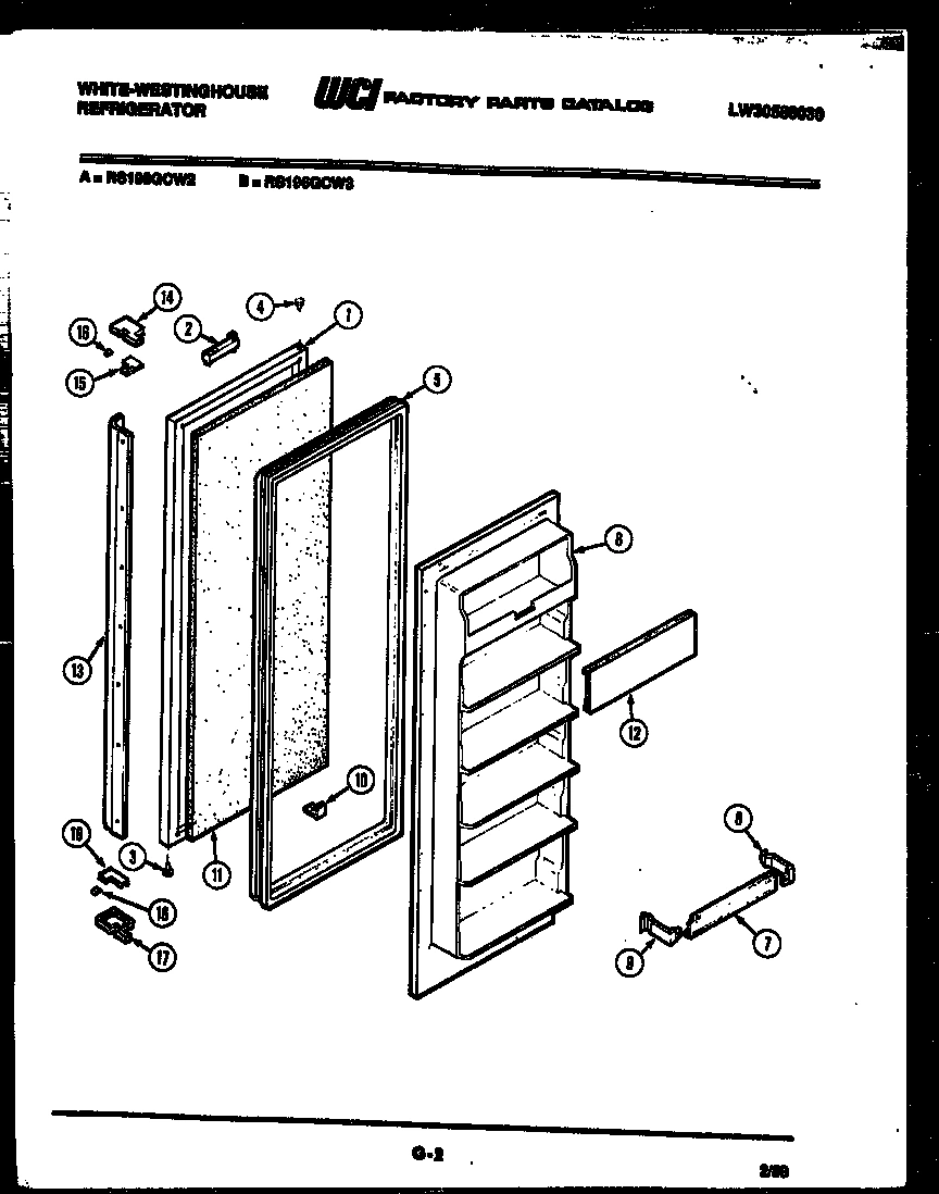 02 - FREEZER DOOR PARTS