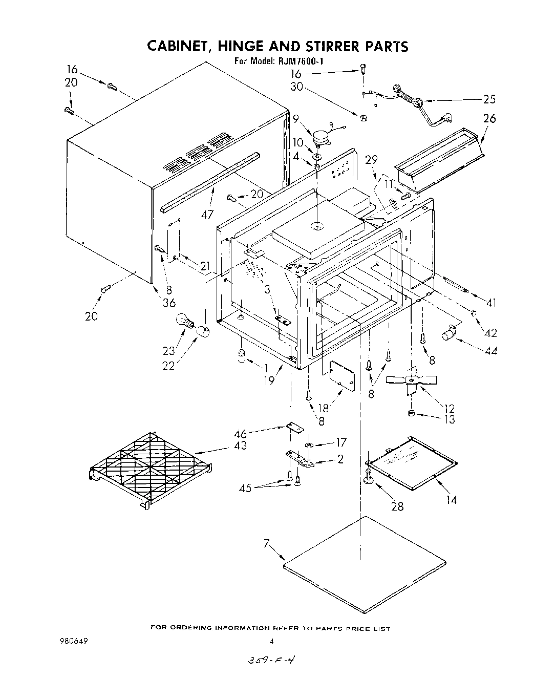 03 - CABINET, HINGE AND STIRRER , LITERATURE
