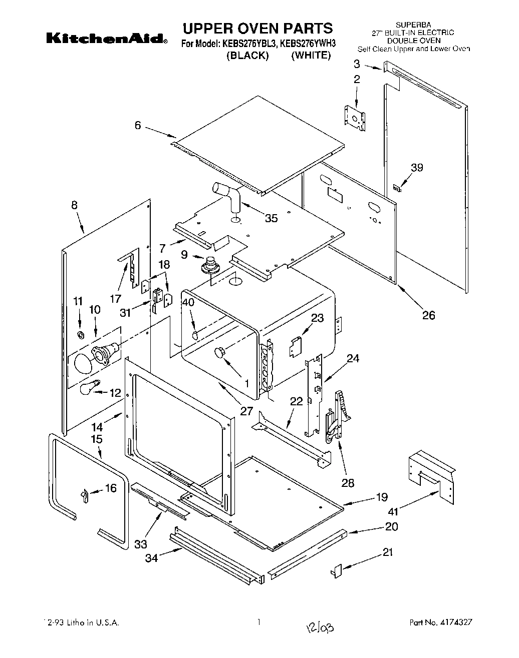 01 - UPPER OVEN, OPTIONAL