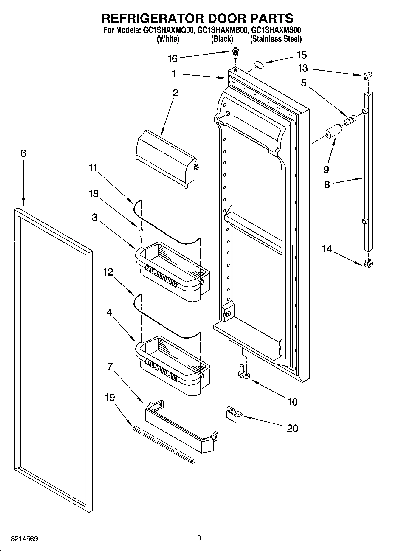 06 - REFRIGERATOR DOOR PARTS
