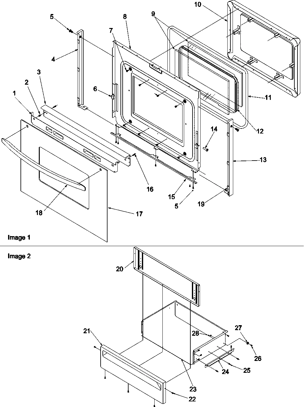 04 - Oven Door and Storage Door