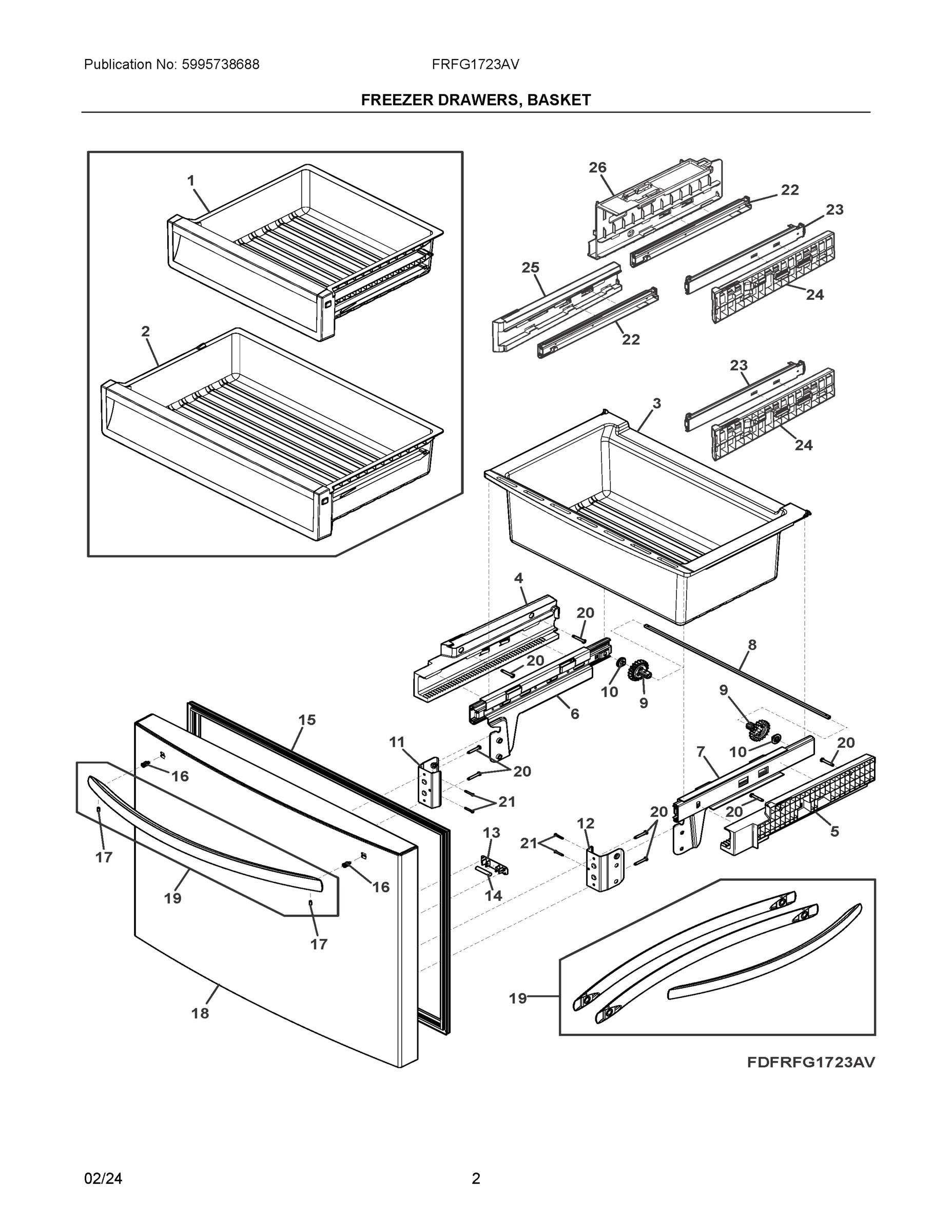 02 - FREEZER DRAWERS, BASKET