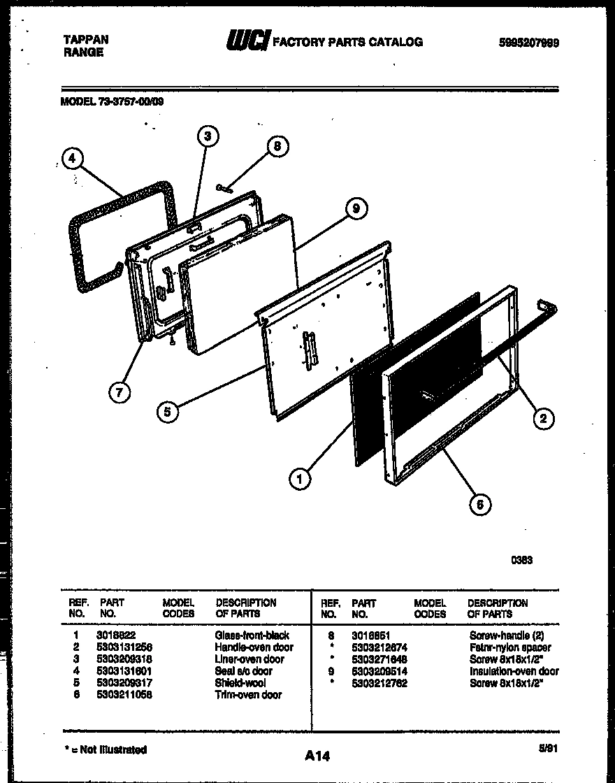 06 - LOWER OVEN DOOR PARTS