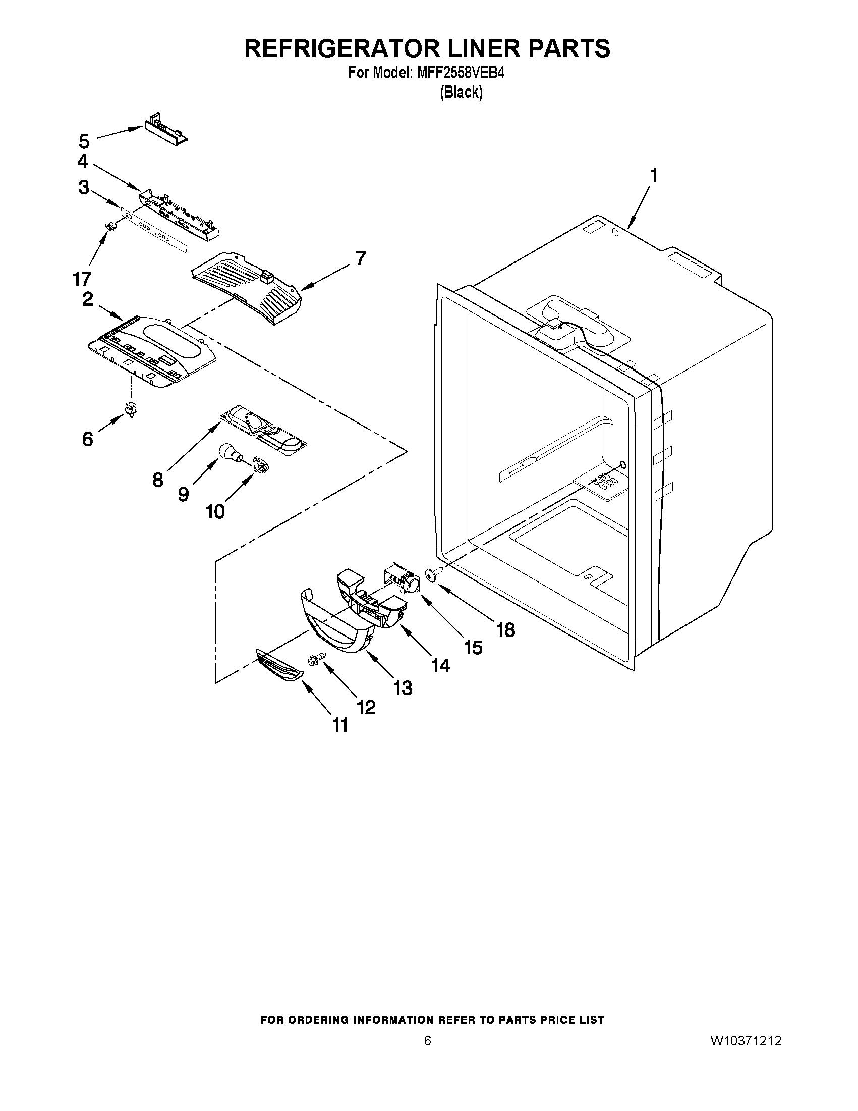 04 - REFRIGERATOR LINER PARTS
