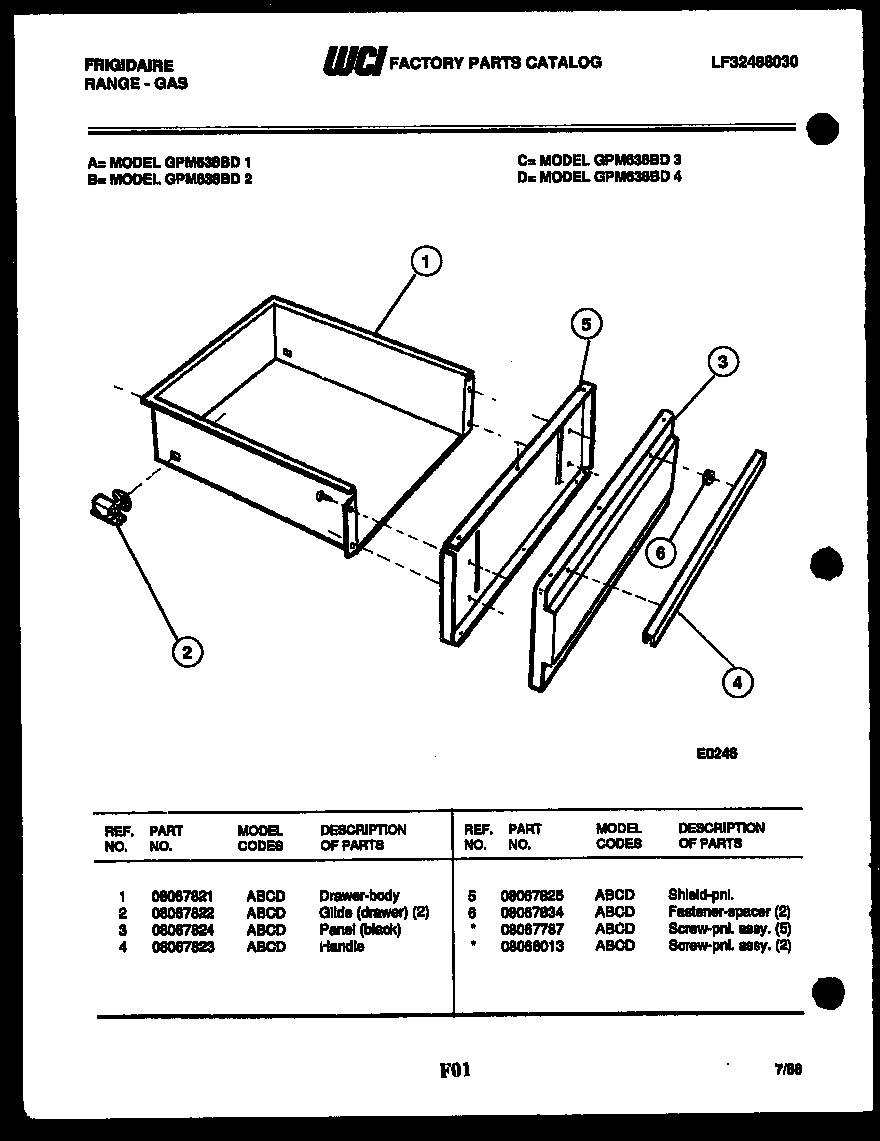 11 - DRAWER PARTS