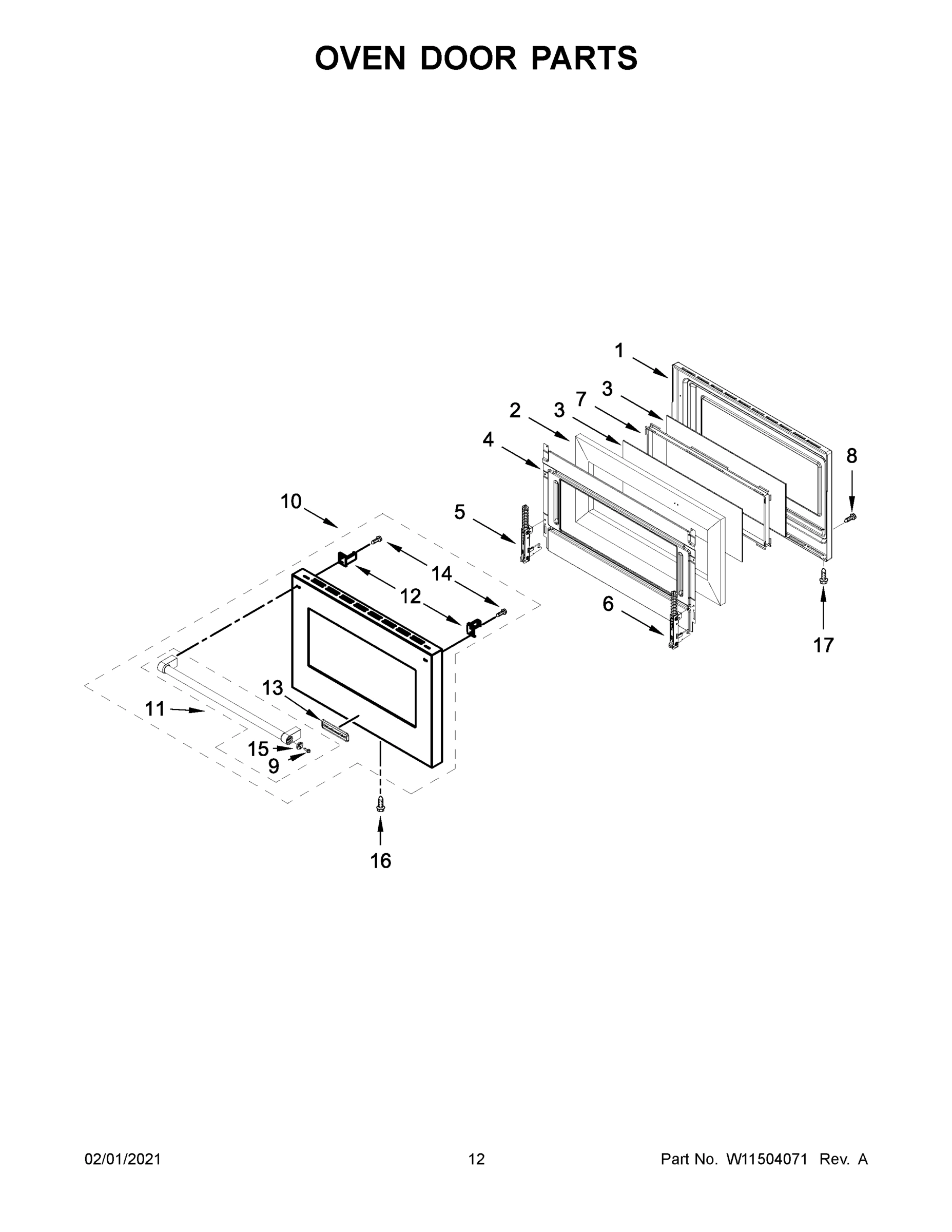 07 - OVEN DOOR PARTS