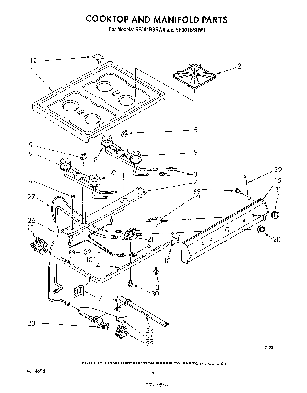 05 - COOK TOP AND MANIFOLD , LITERATURE