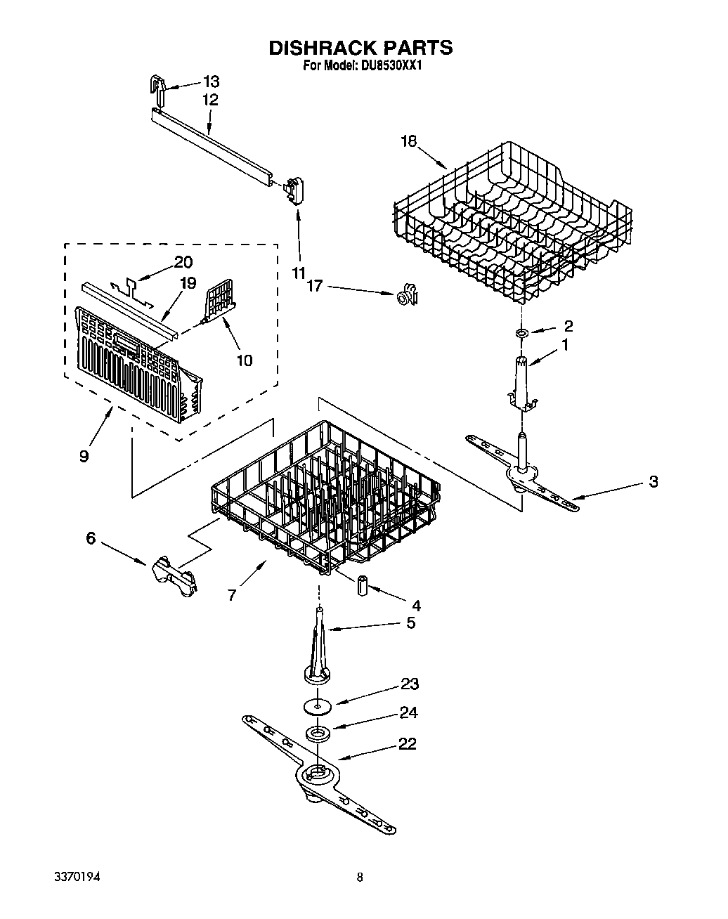 06 - DISHRACK, LIT/OPTIONAL