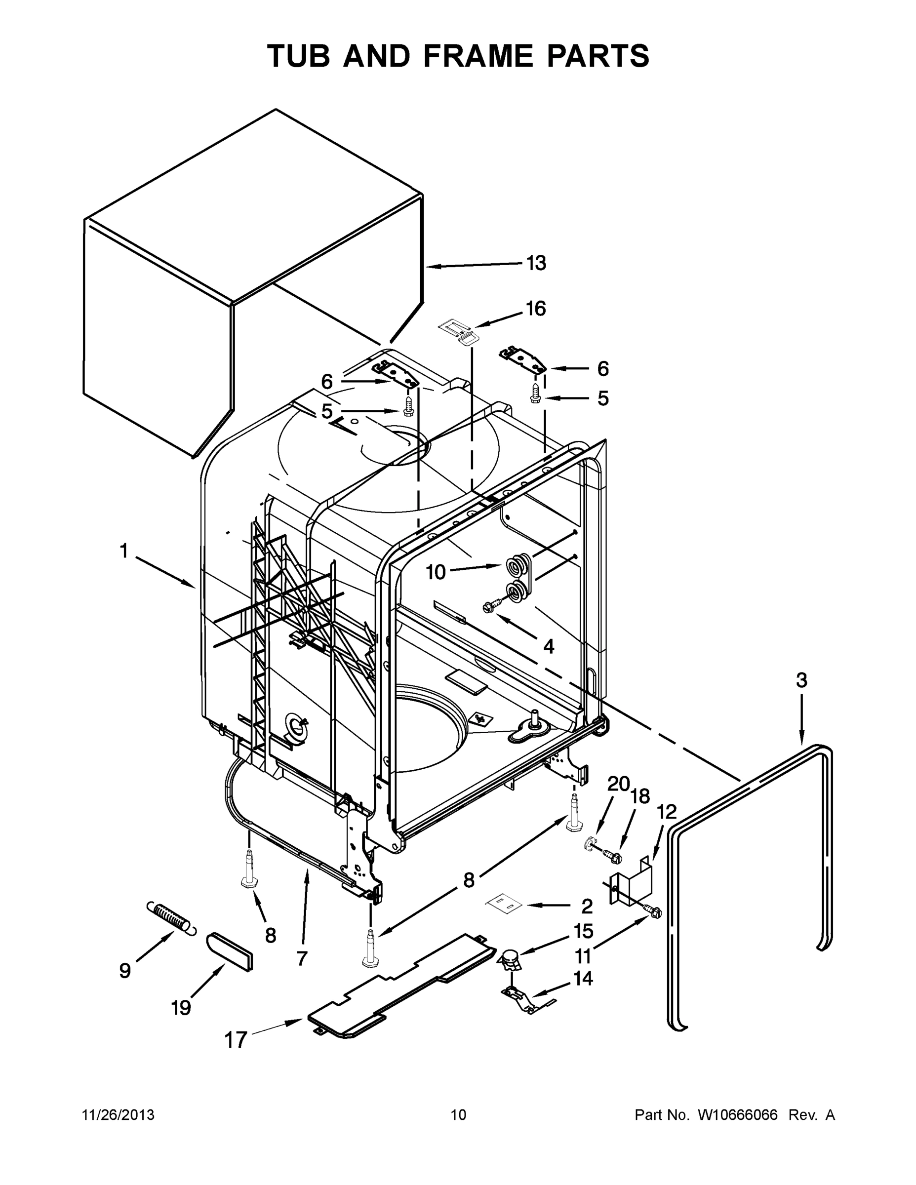 06 - TUB AND FRAME PARTS