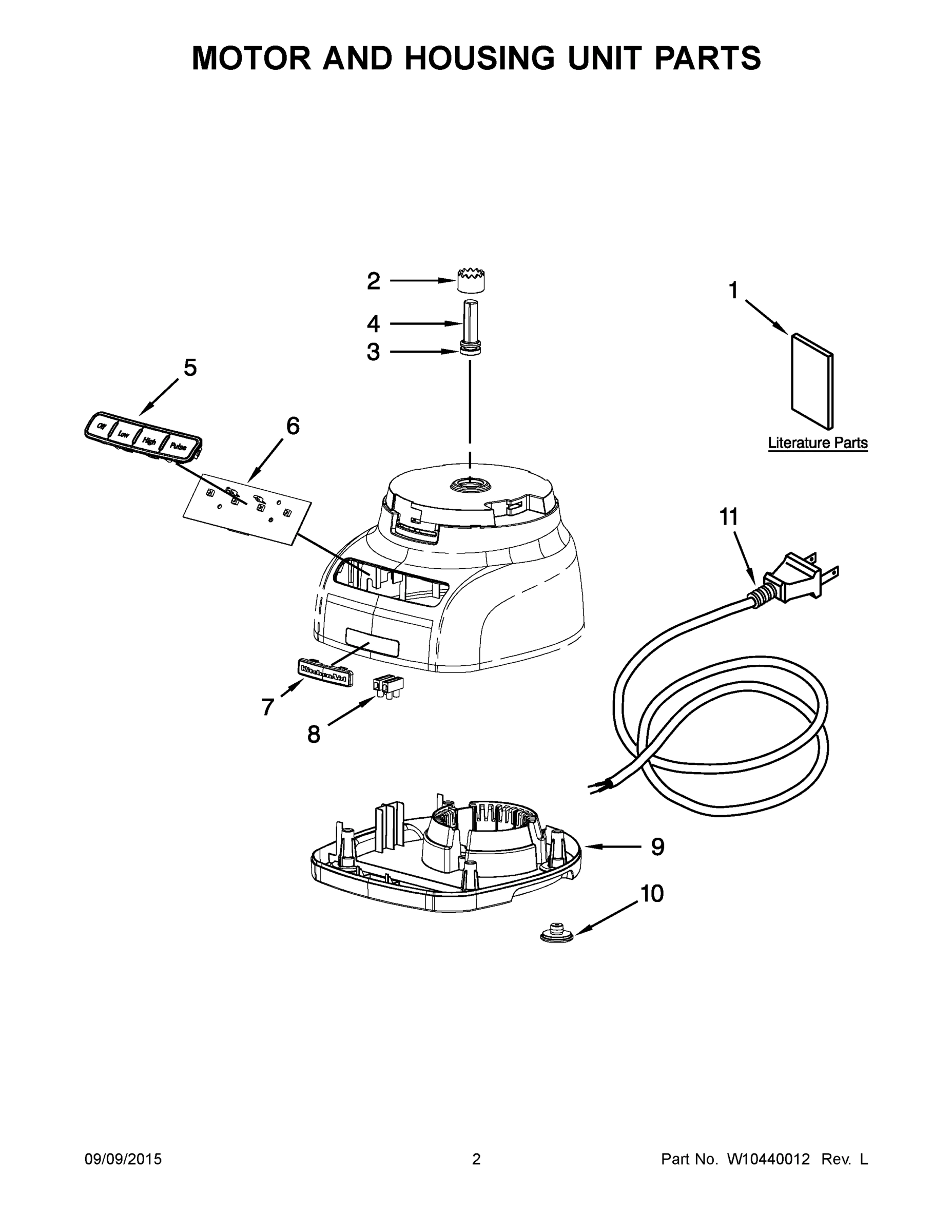 02 - MOTOR AND HOUSING UNIT PARTS