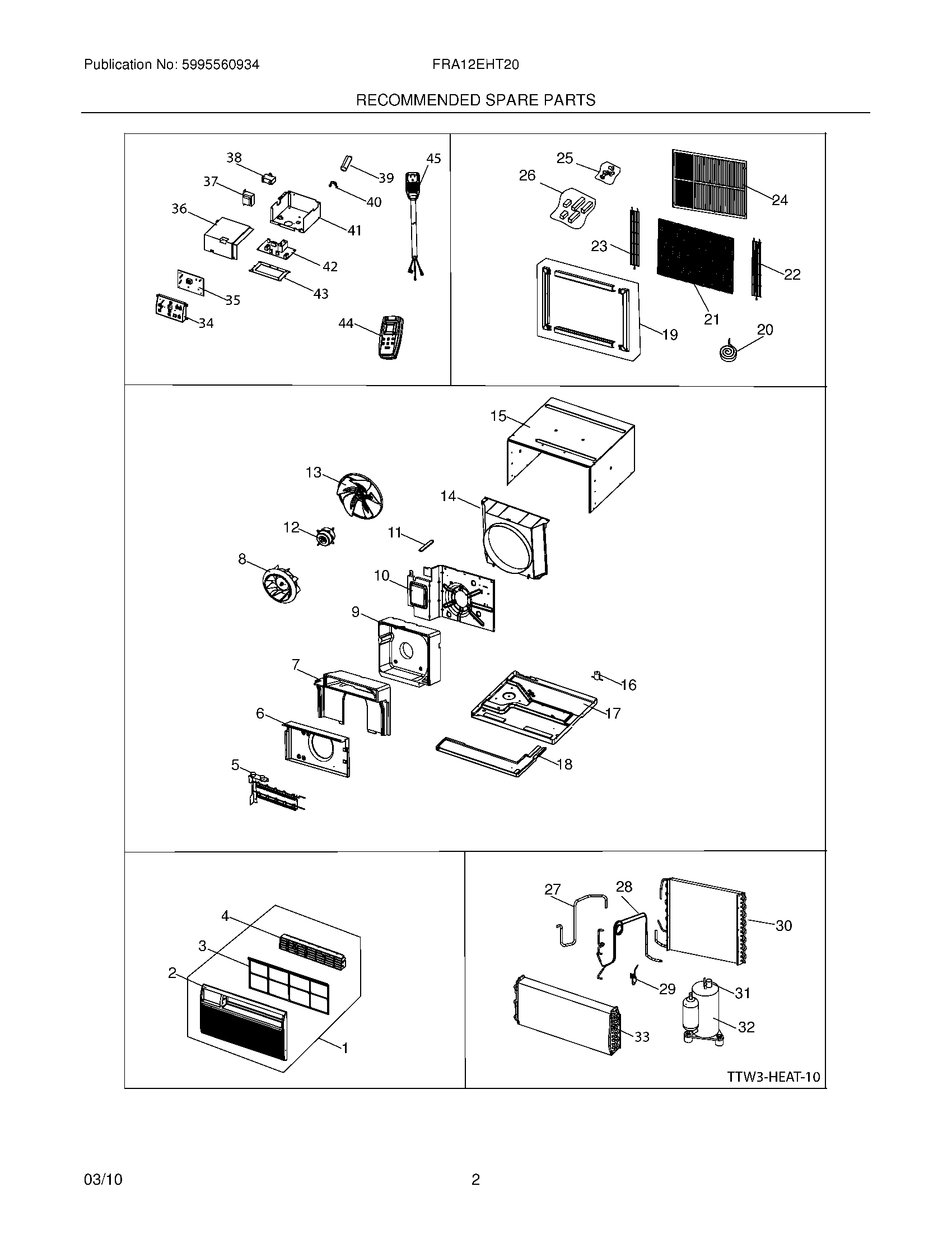 03 - RECOMMENDED SPARE PARTS