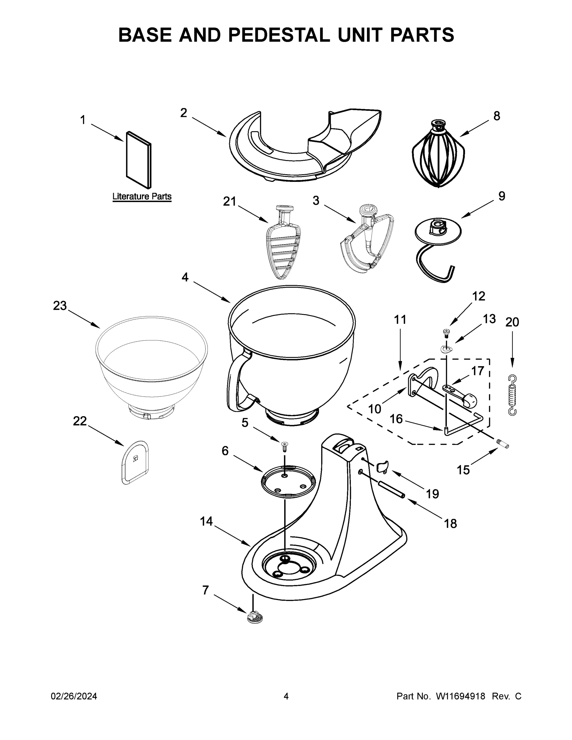 03 - BASE AND PEDESTAL UNIT PARTS