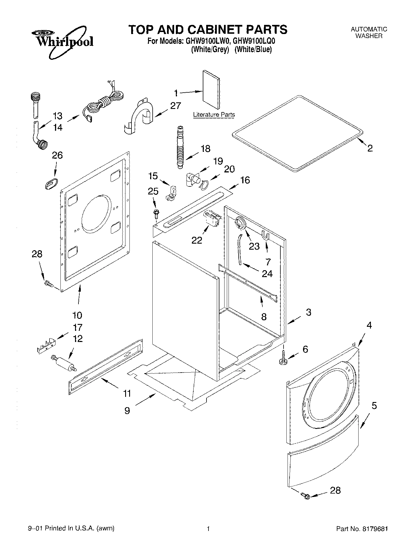 01 - TOP AND CABINET, LITERATURE