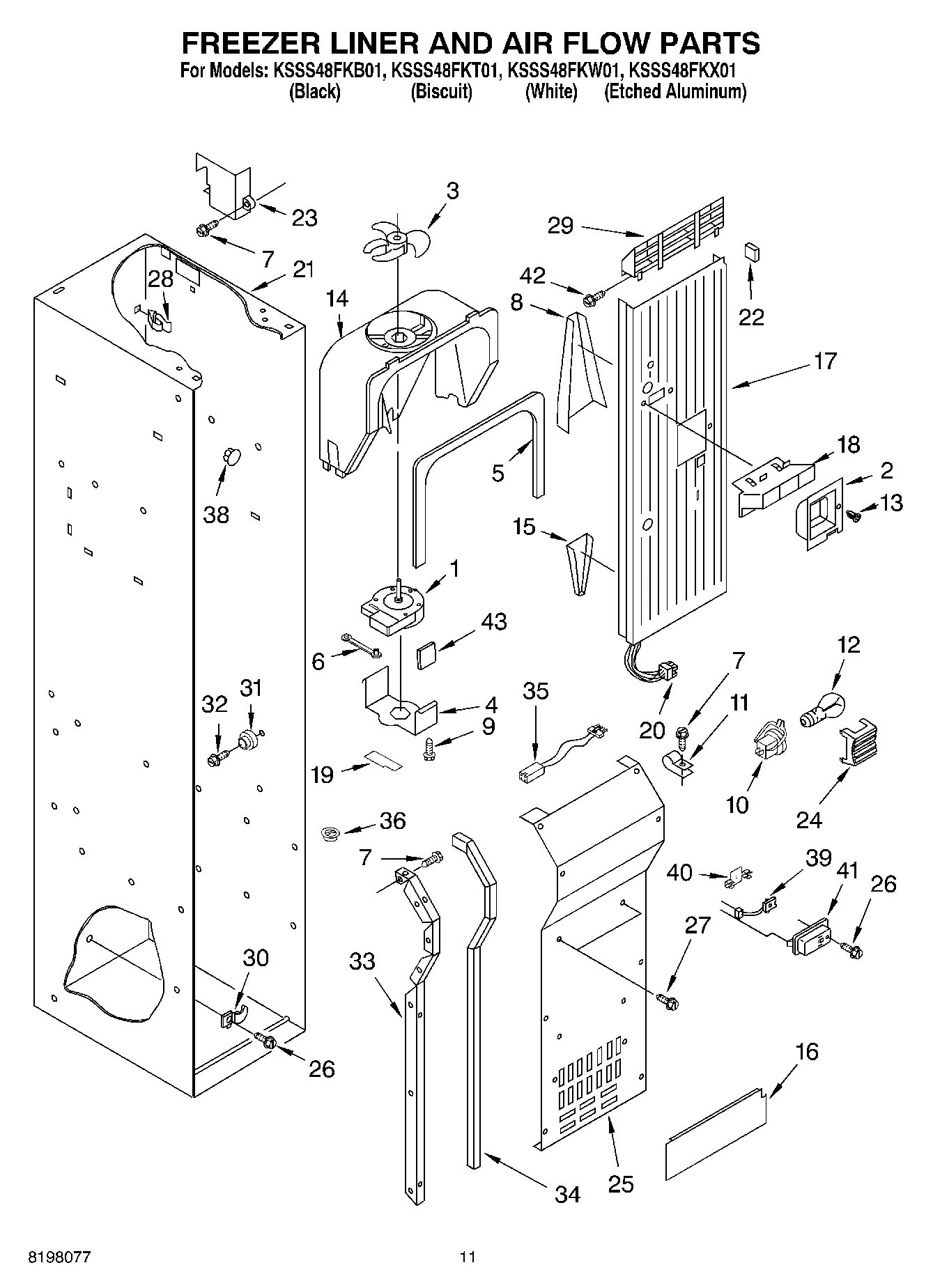 08 - FREEZER LINER AND AIR FLOW
