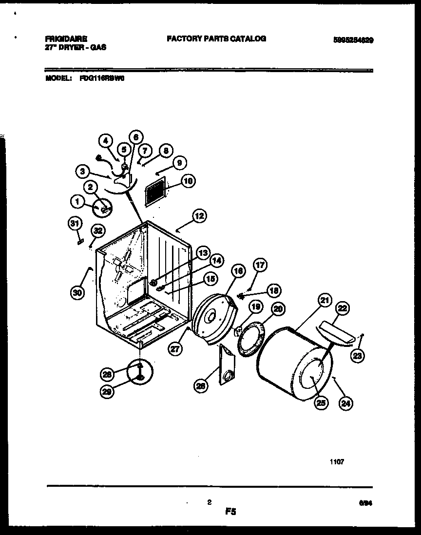 02 - CABINET AND COMPONENT PARTS