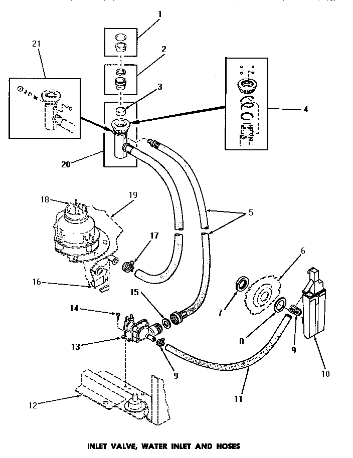 07 - INLET VALVE, WATER INLET & HOSES