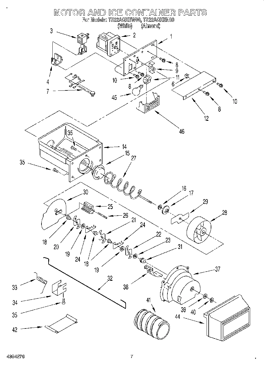 05 - MOTOR AND ICE CONTAINER