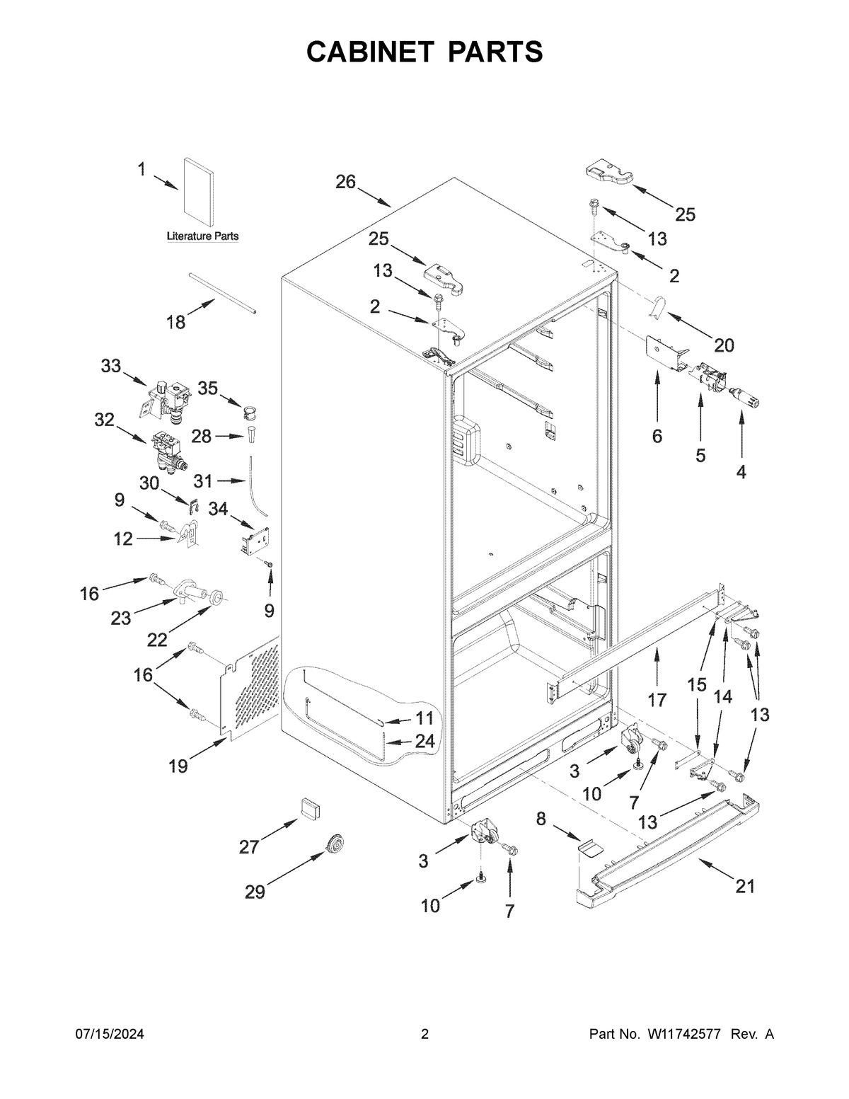02 - CABINET PARTS