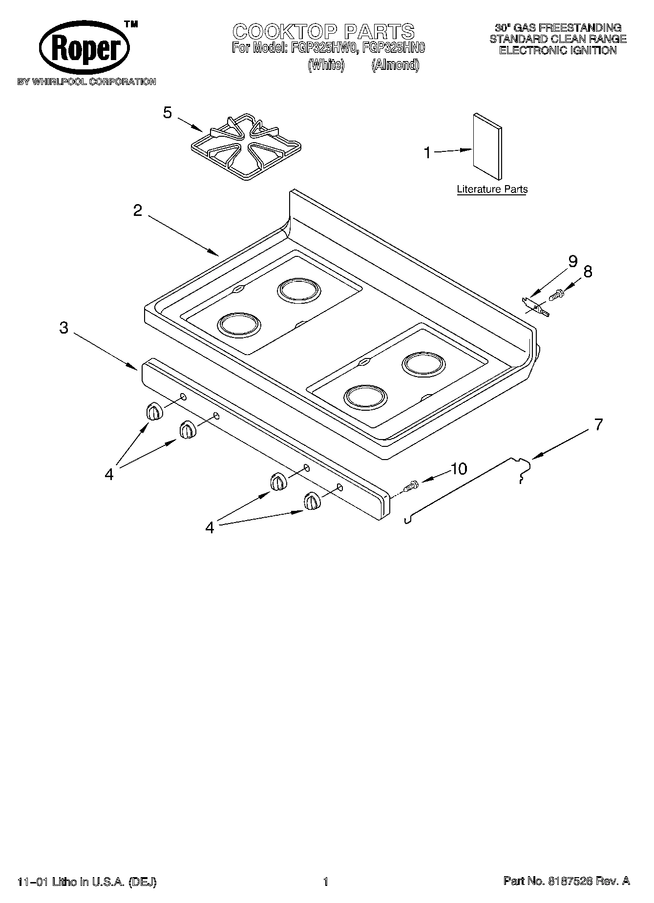 01 - COOKTOP, LITERATURE