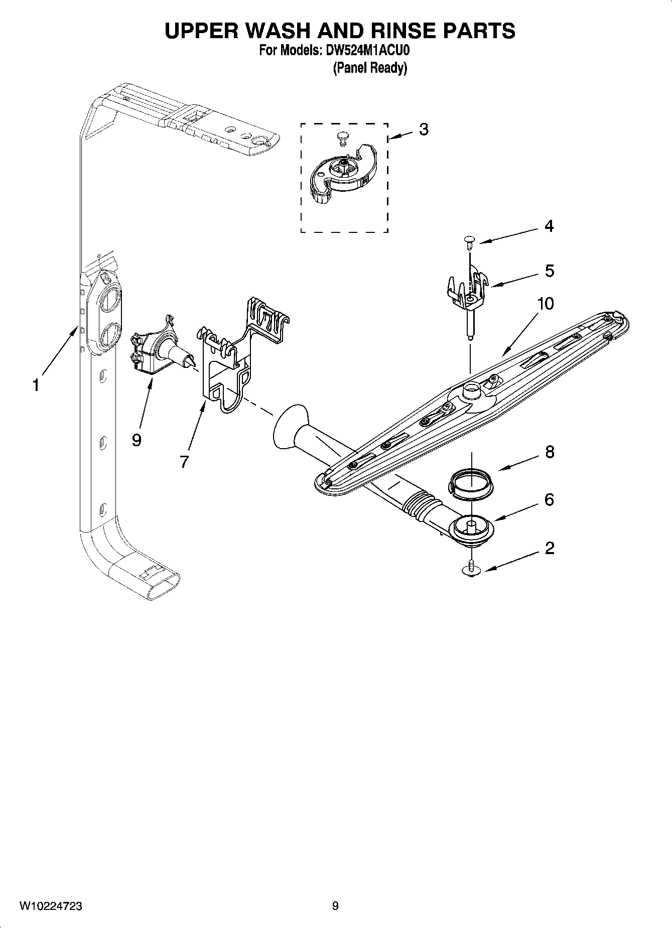 07 - UPPER WASH AND RINSE PARTS