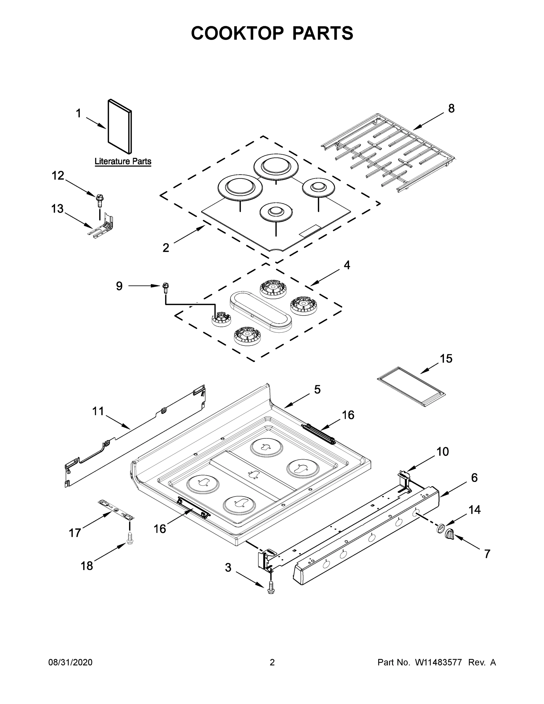 02 - COOKTOP PARTS