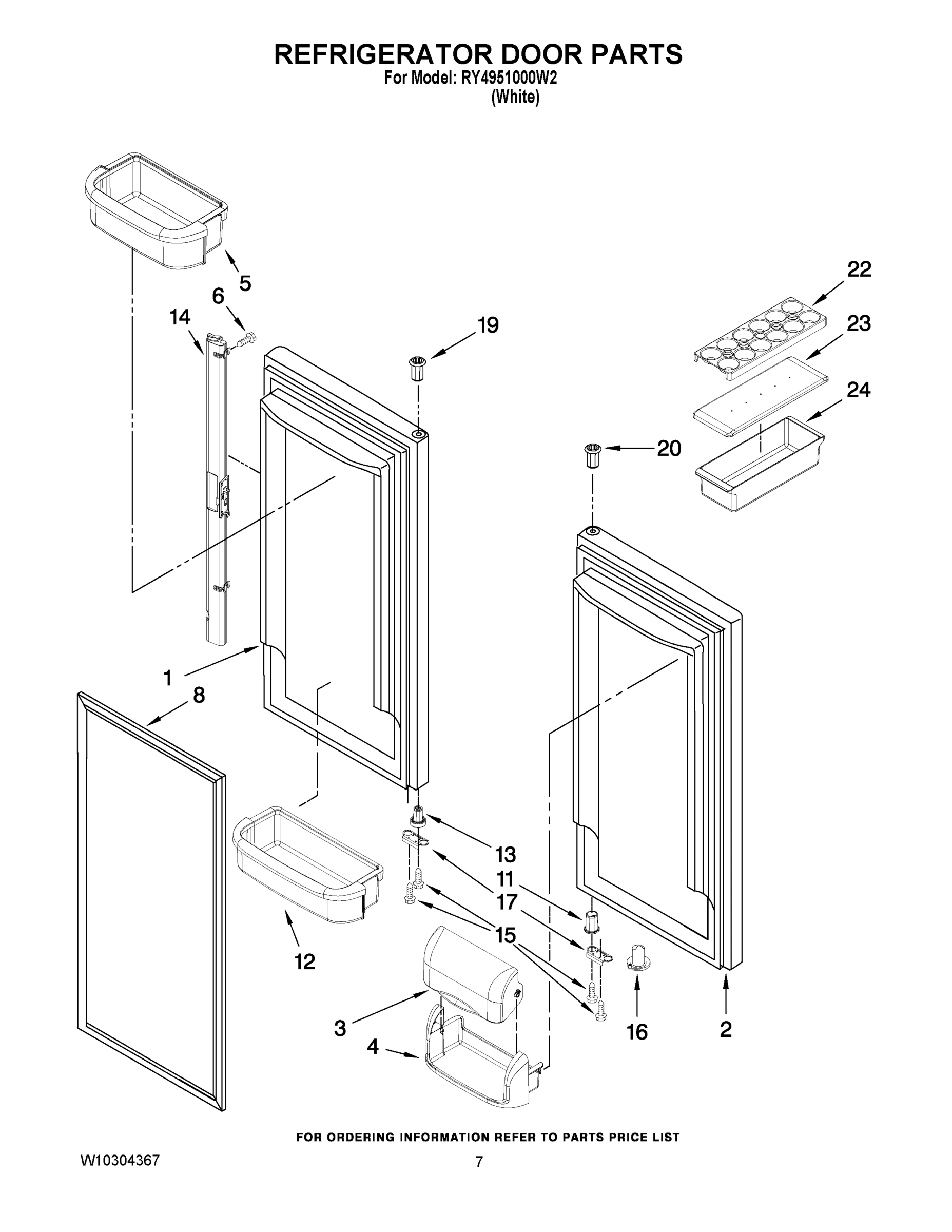 04 - REFRIGERATOR DOOR PARTS
