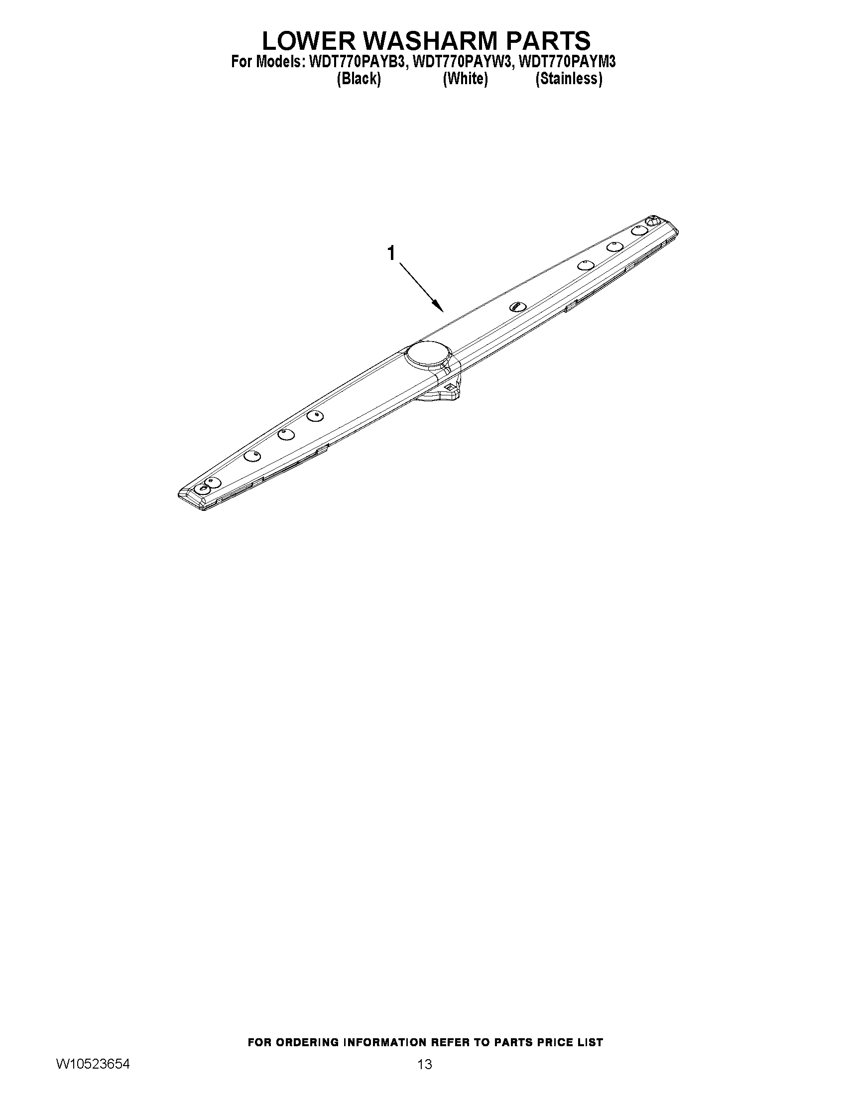 11 - LOWER WASHARM PARTS