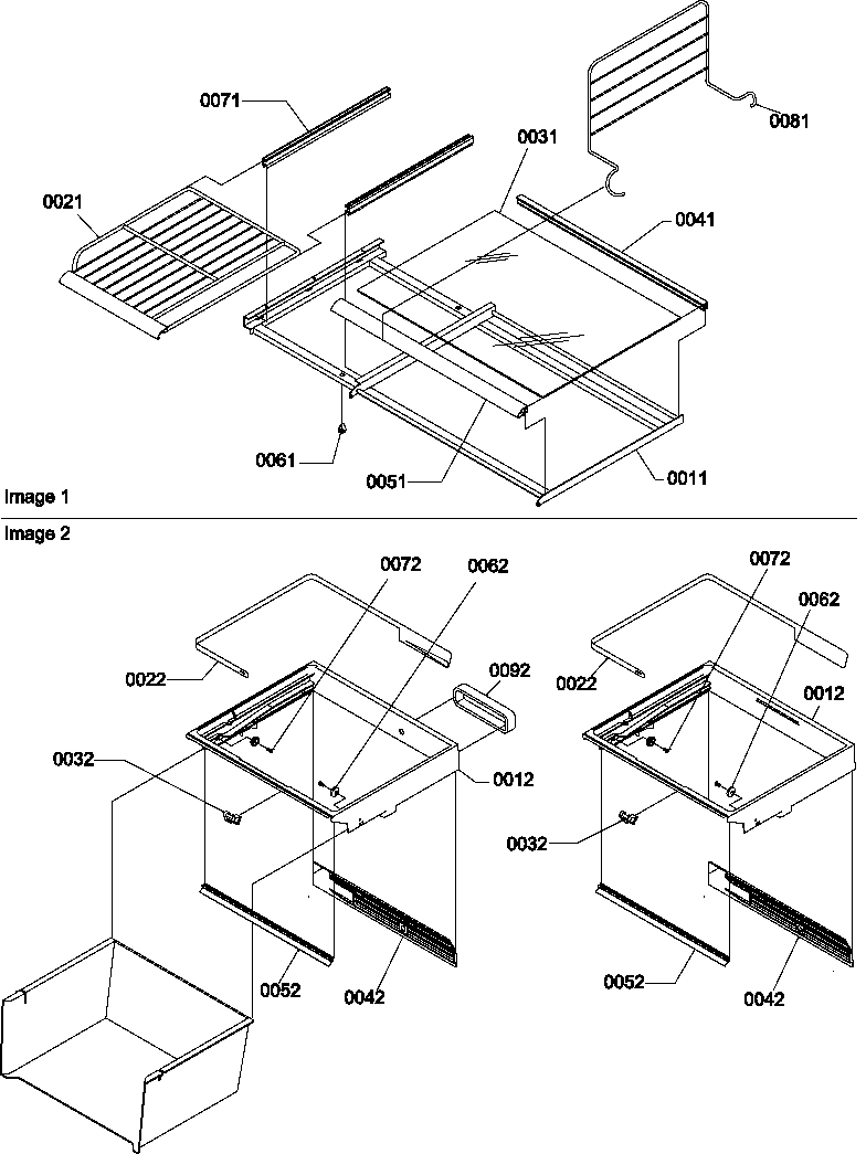 07 - FZ SHELF/DELI/CRISPER ASSEMBLIES