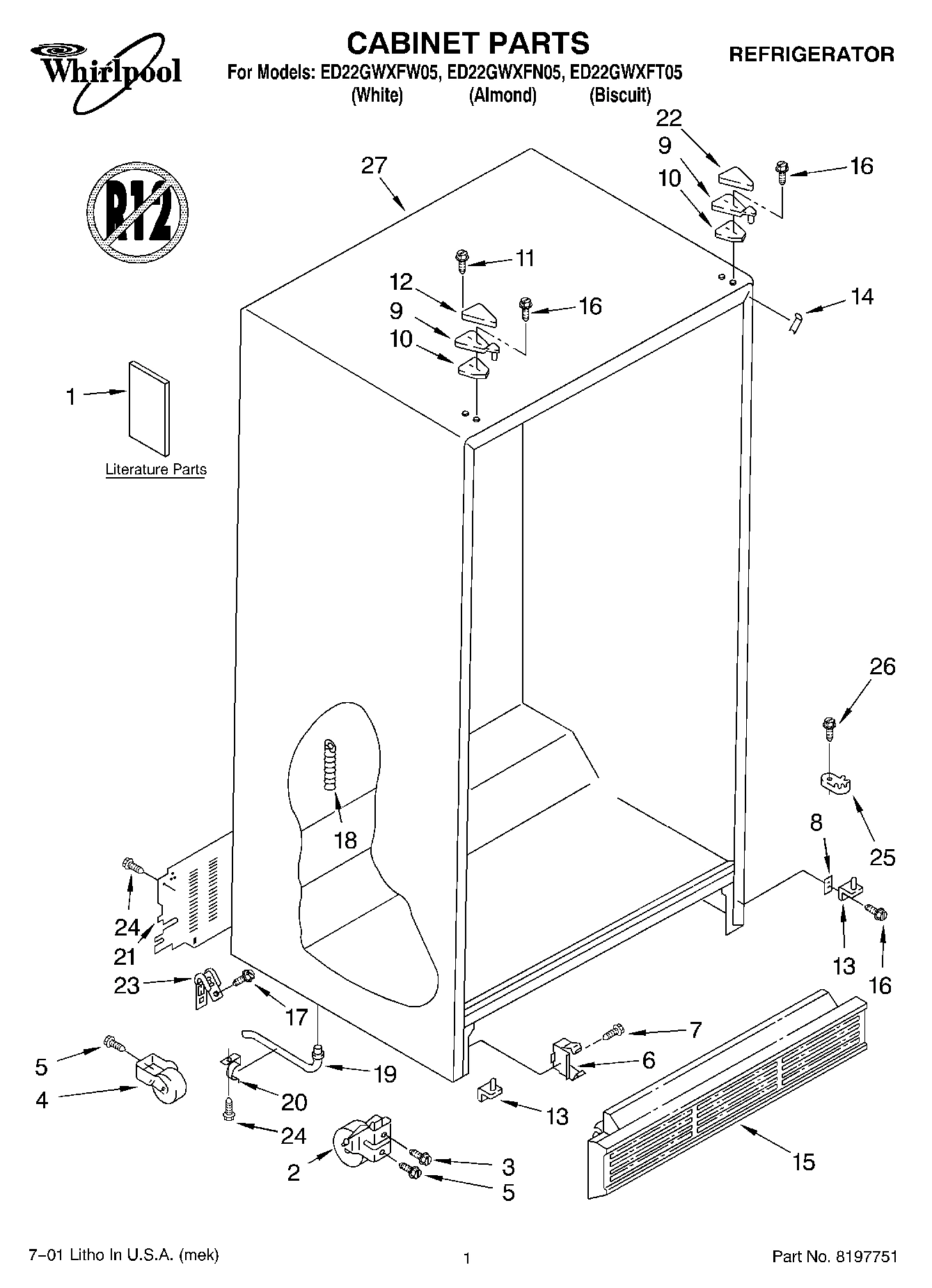 01 - CABINET, LITERATURE