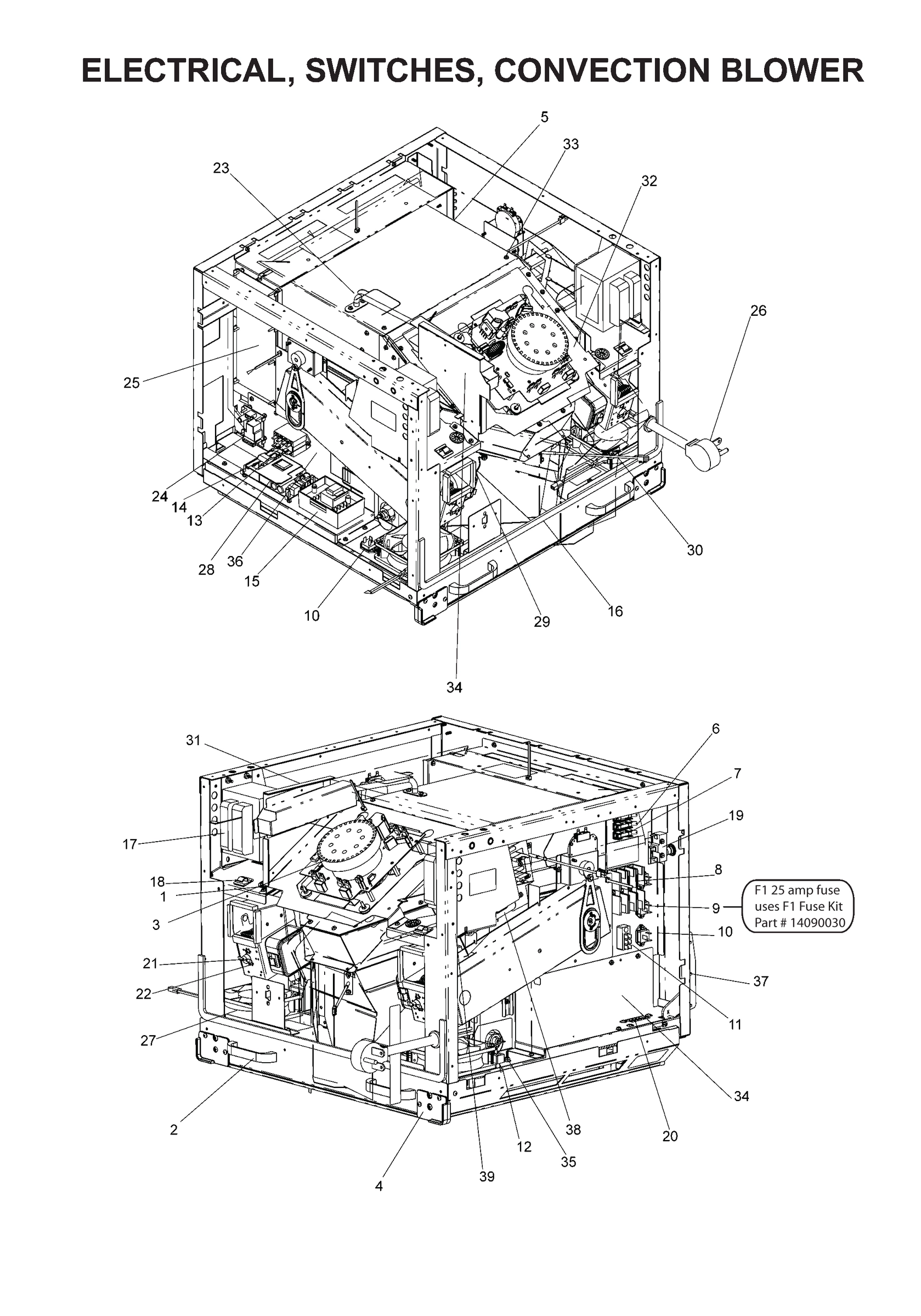 ELECTRICAL, SWITCHES, CONVECTION BLOWER