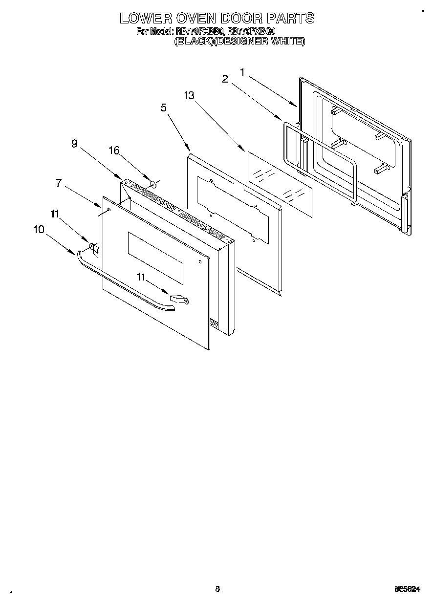 05 - LOWER OVEN DOOR